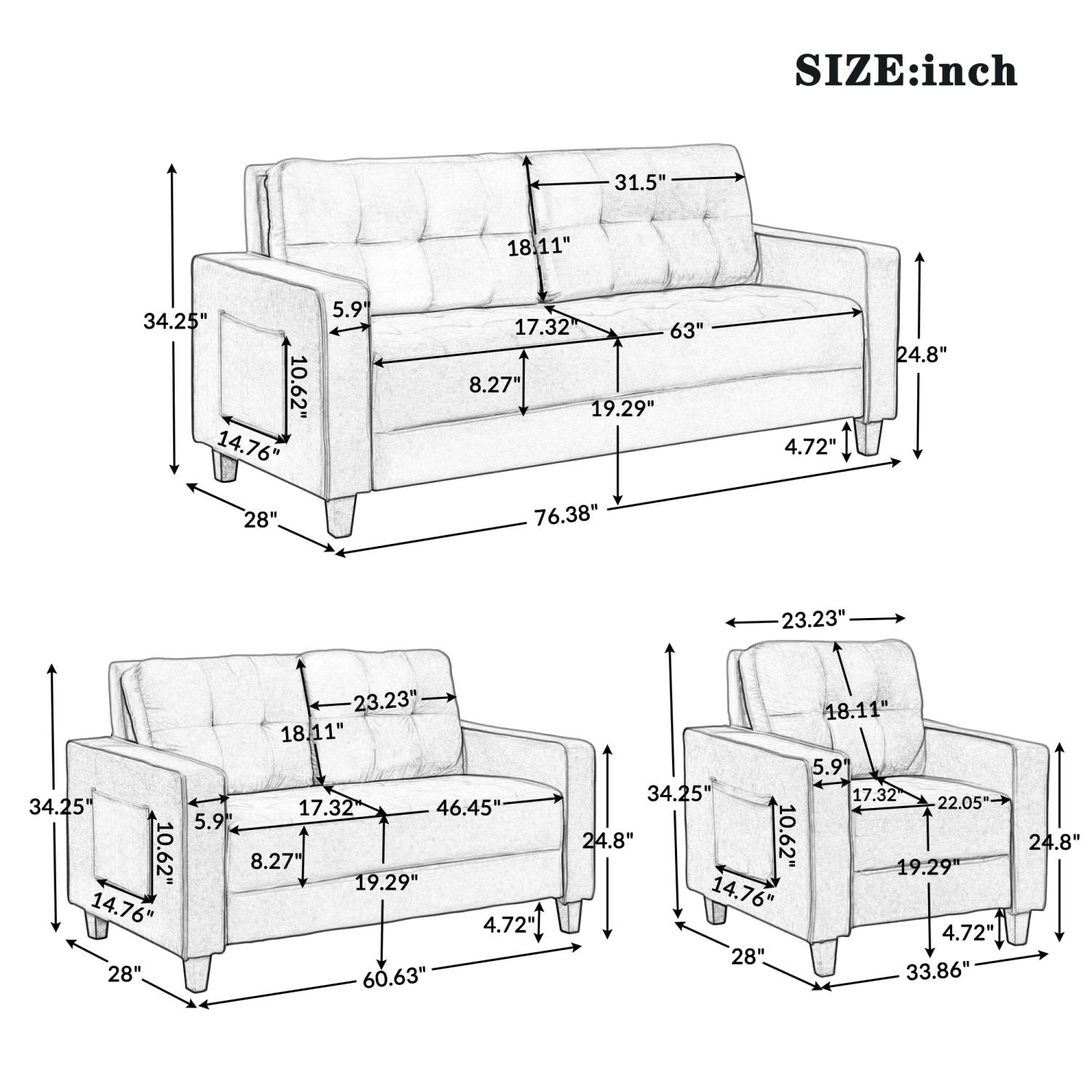 JASMODER SG000307AAF Sofas-Loveseats - View #8