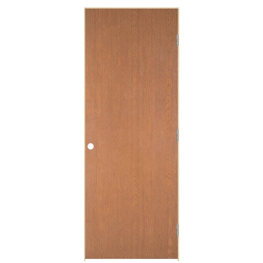 RELIABILT 687853 Pre-hung Doors 26-in x 78-in Hollow Core Unfinished Lauan Veneer Left Hand Inswing/Outswing Single Prehung Interior Door