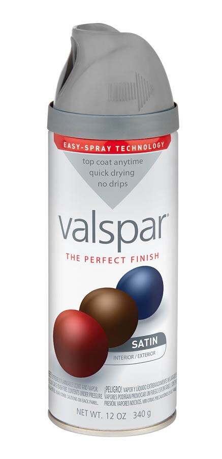 Valspar 410.0085025.076 Satin Sumptuous Purple Spray Paint and Primer In One (NET WT. 12-oz)