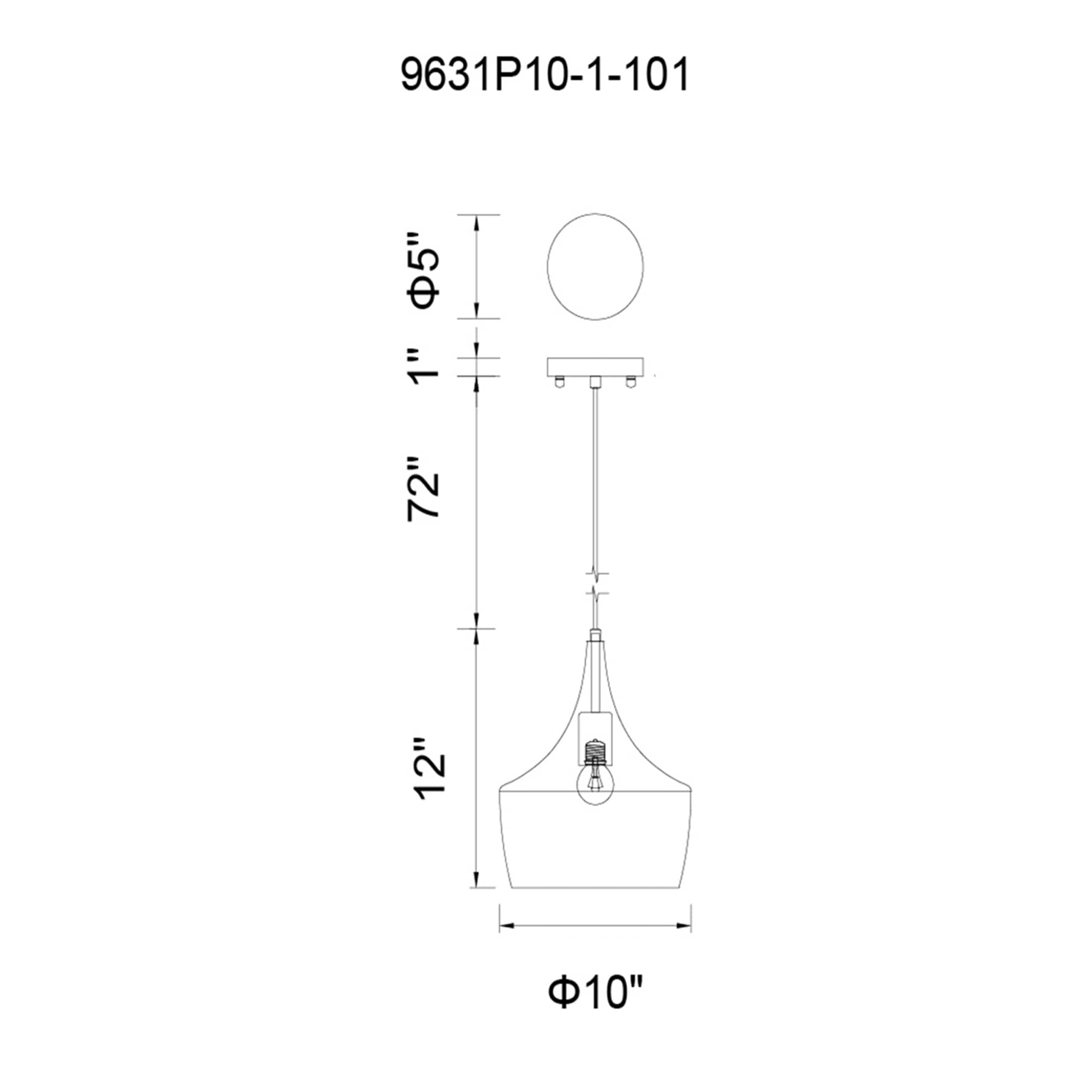 CWI Lighting 9631P10-1-101 Pendant-Lights - View #8