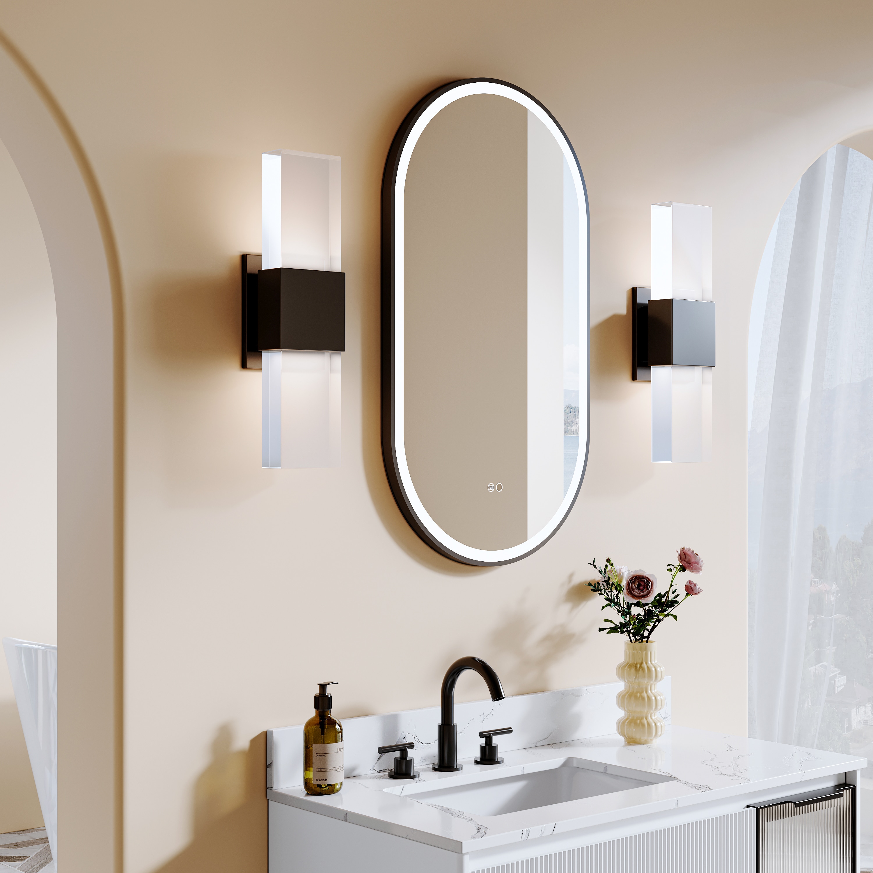 CALVON RC9-OR2036MB Framed-Bath-Mirrors - View #12