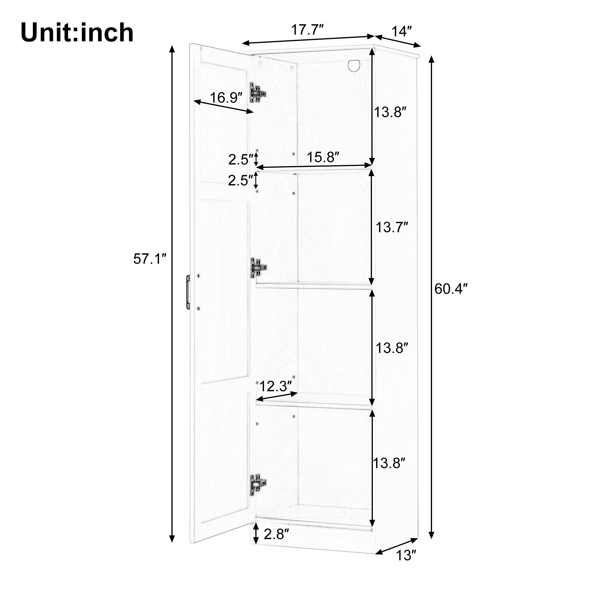 HyperDrop Cart ZW-N725P468495K Linen-Cabinets - View #3