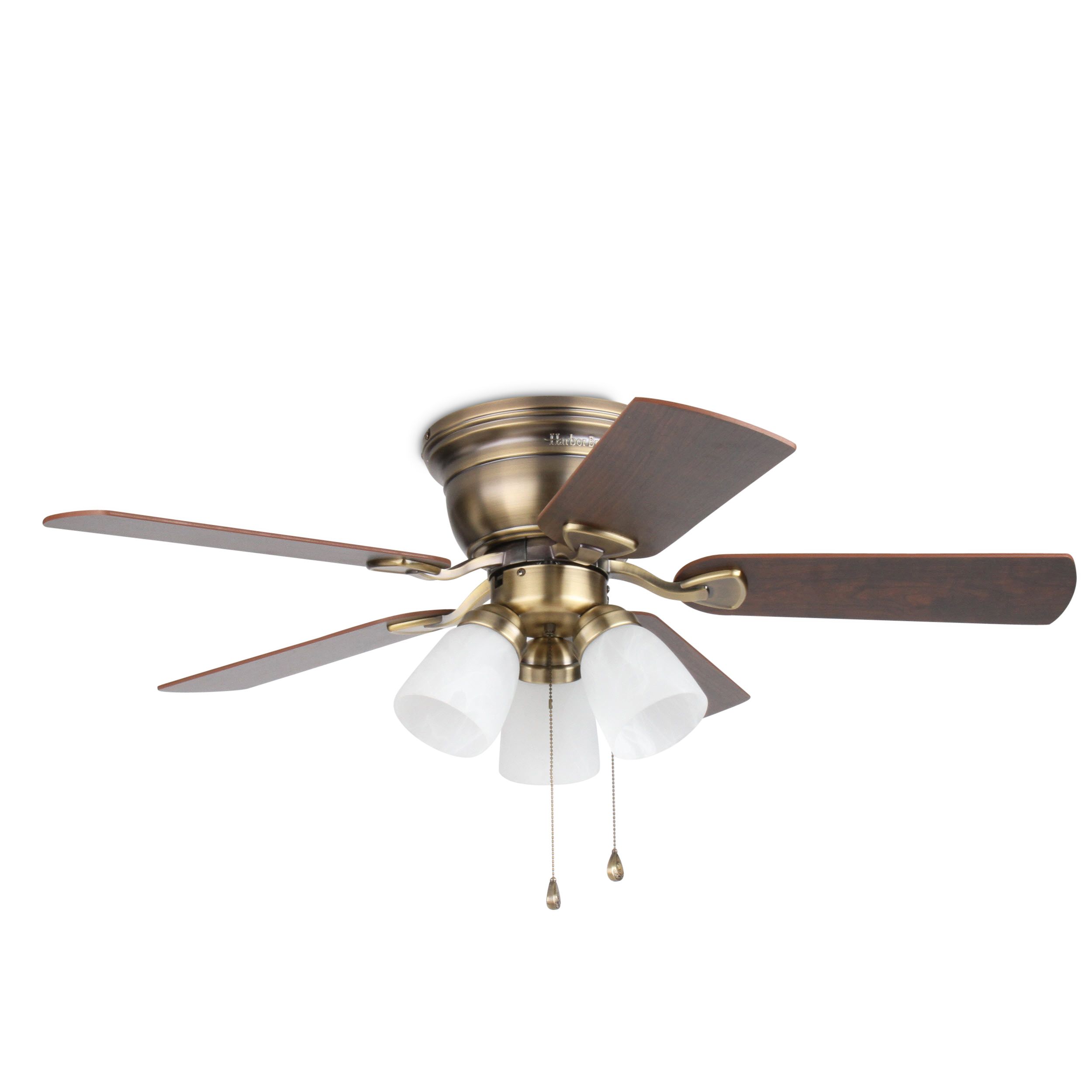 Harbor Breeze 42 In Centreville Antique Brass Ceiling Fan With Light