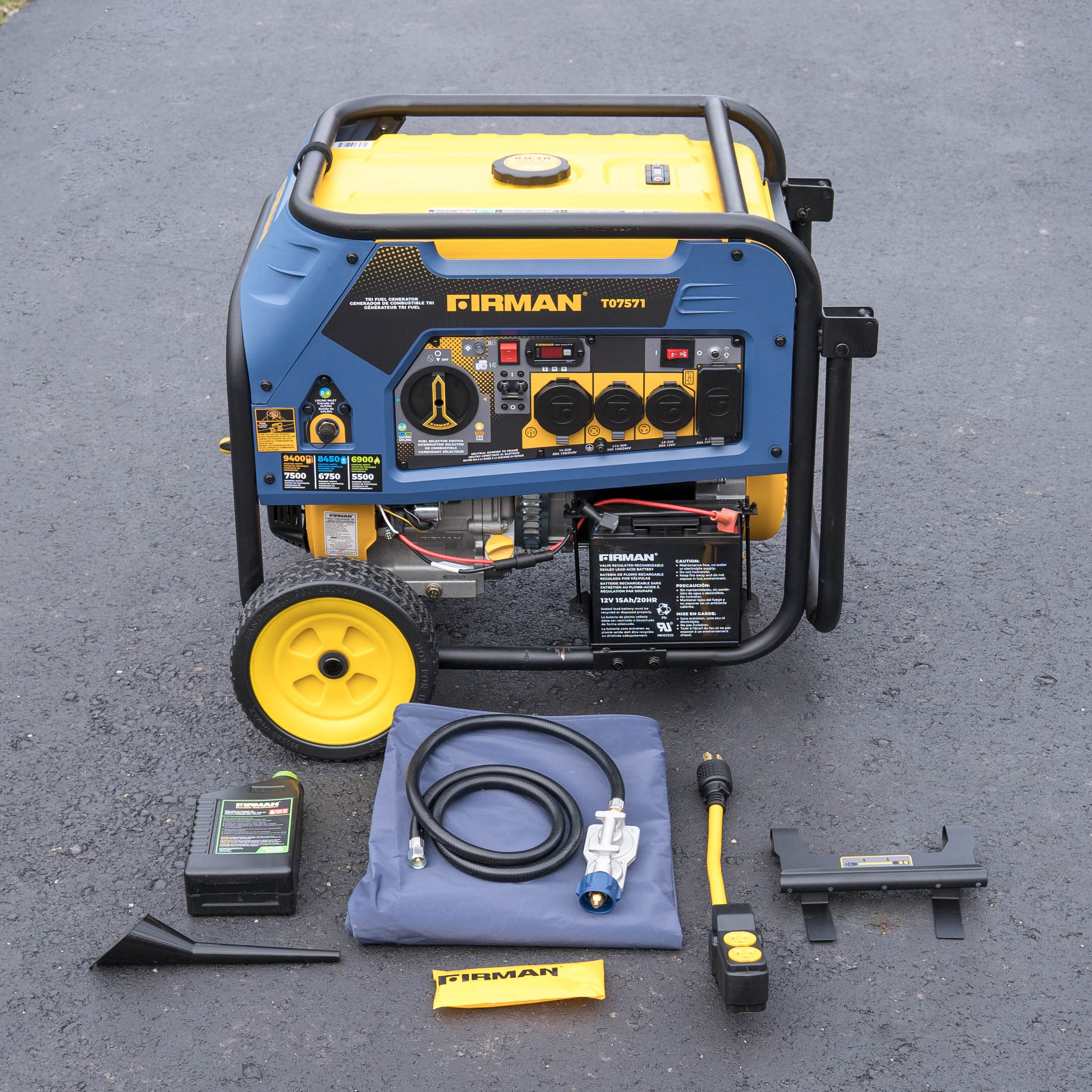 Firman tri fuel deals generator