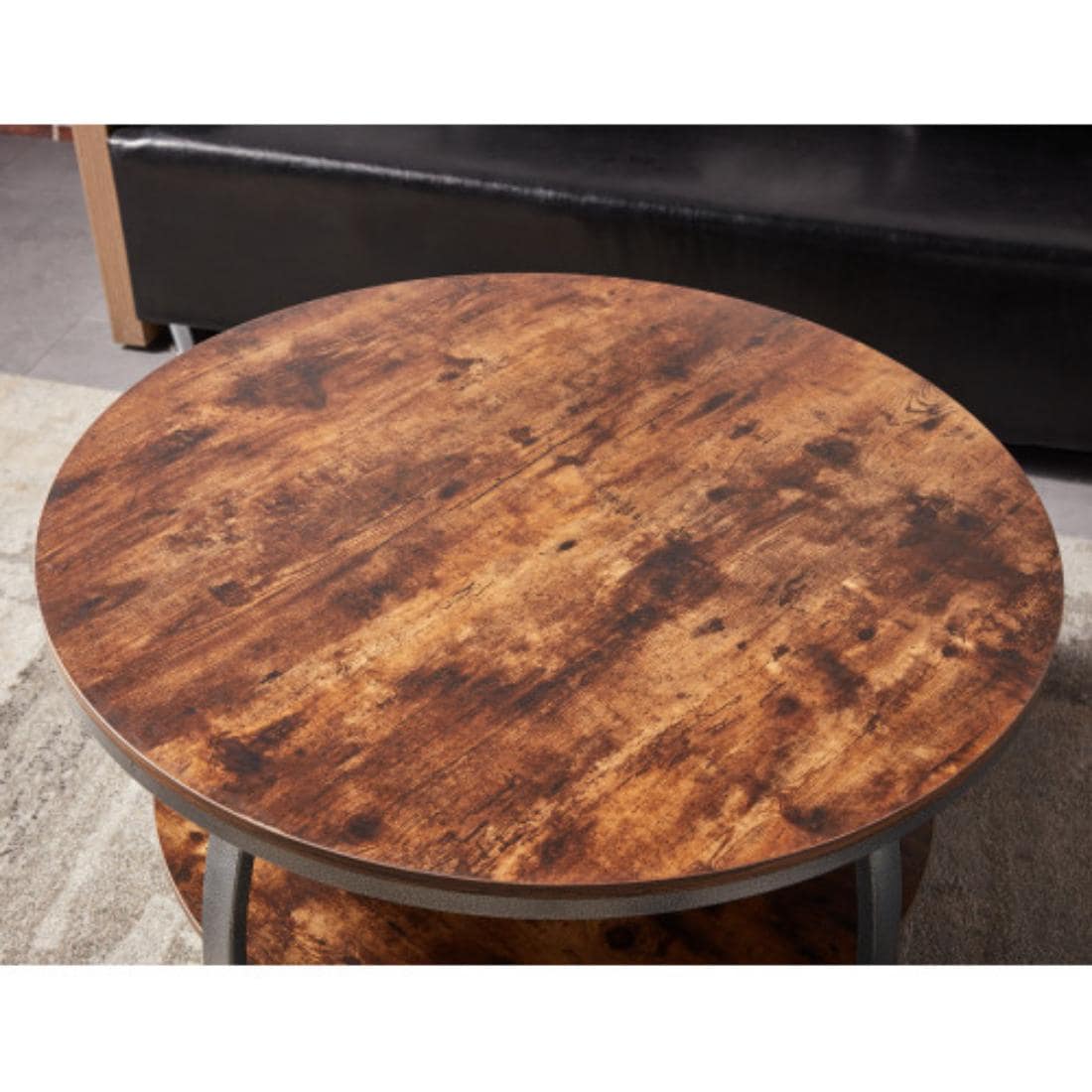 HomeRoots 4000480959 Camel Wood veneer Modern Coffee Table