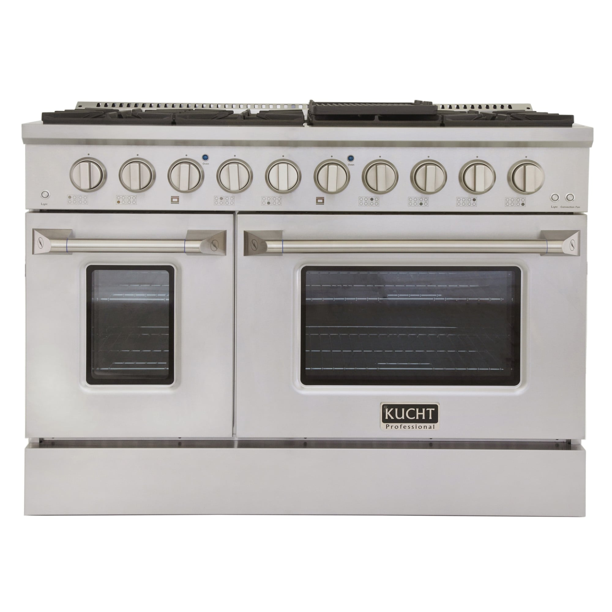 Capital GSCR484BGN 48 Inch Pro-Style Gas Range with 4 Power-Flo Sealed  Burners, 4.6 cu. ft. Convection Large Oven, Self-Clean, 12 Inch Grill, 12  Inch