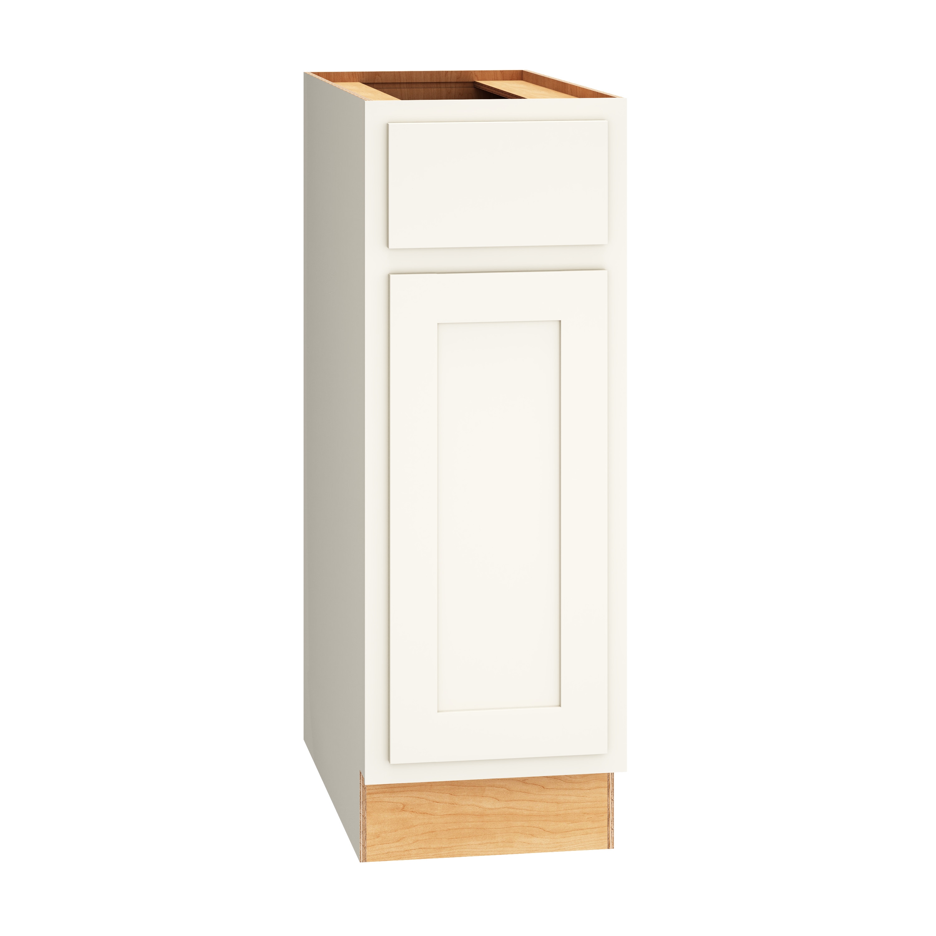 Diamond Express 321 B12R Jamestown 12-in W x 34.5-in H x 24-in D White Partial Overlay Base Fully assembled Plywood Cabinet (Recessed Panel Shaker)