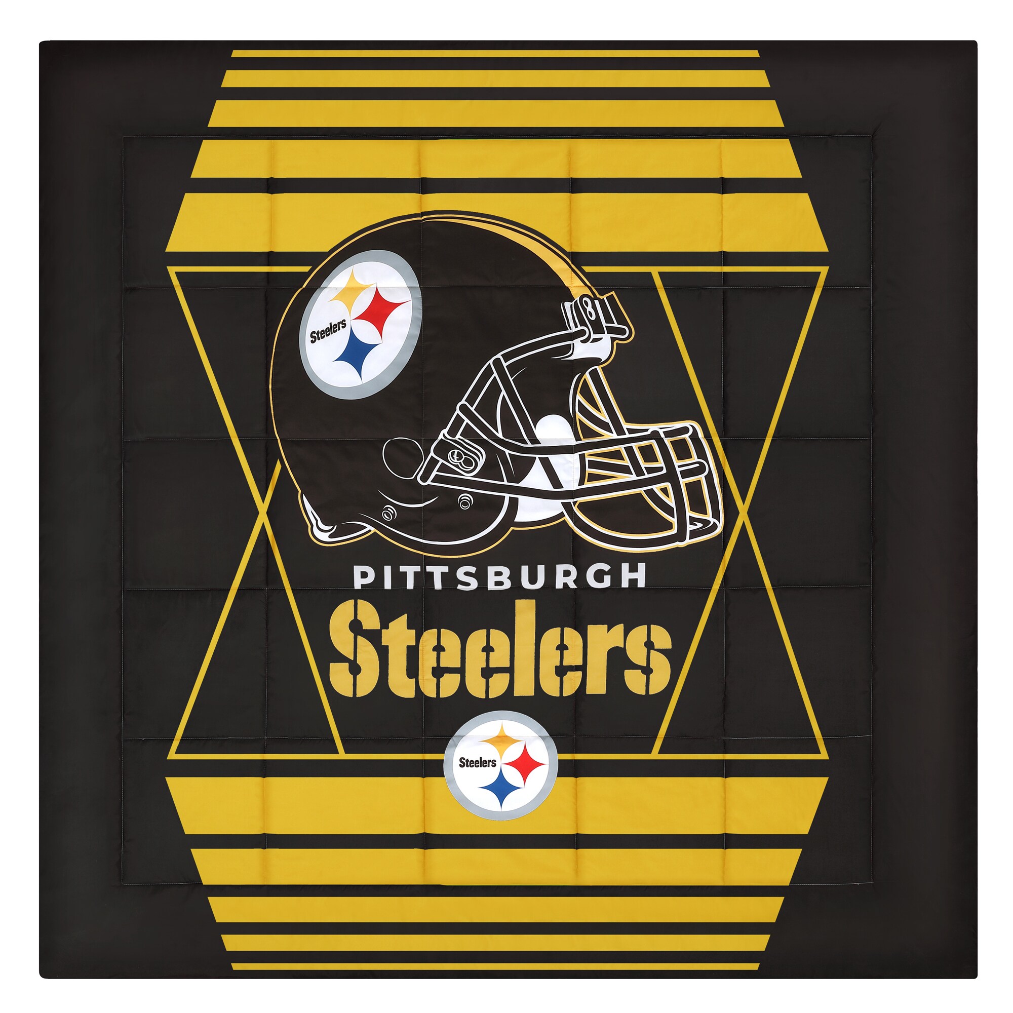 Pittsburgh Steelers Hexagon King Size Comforter