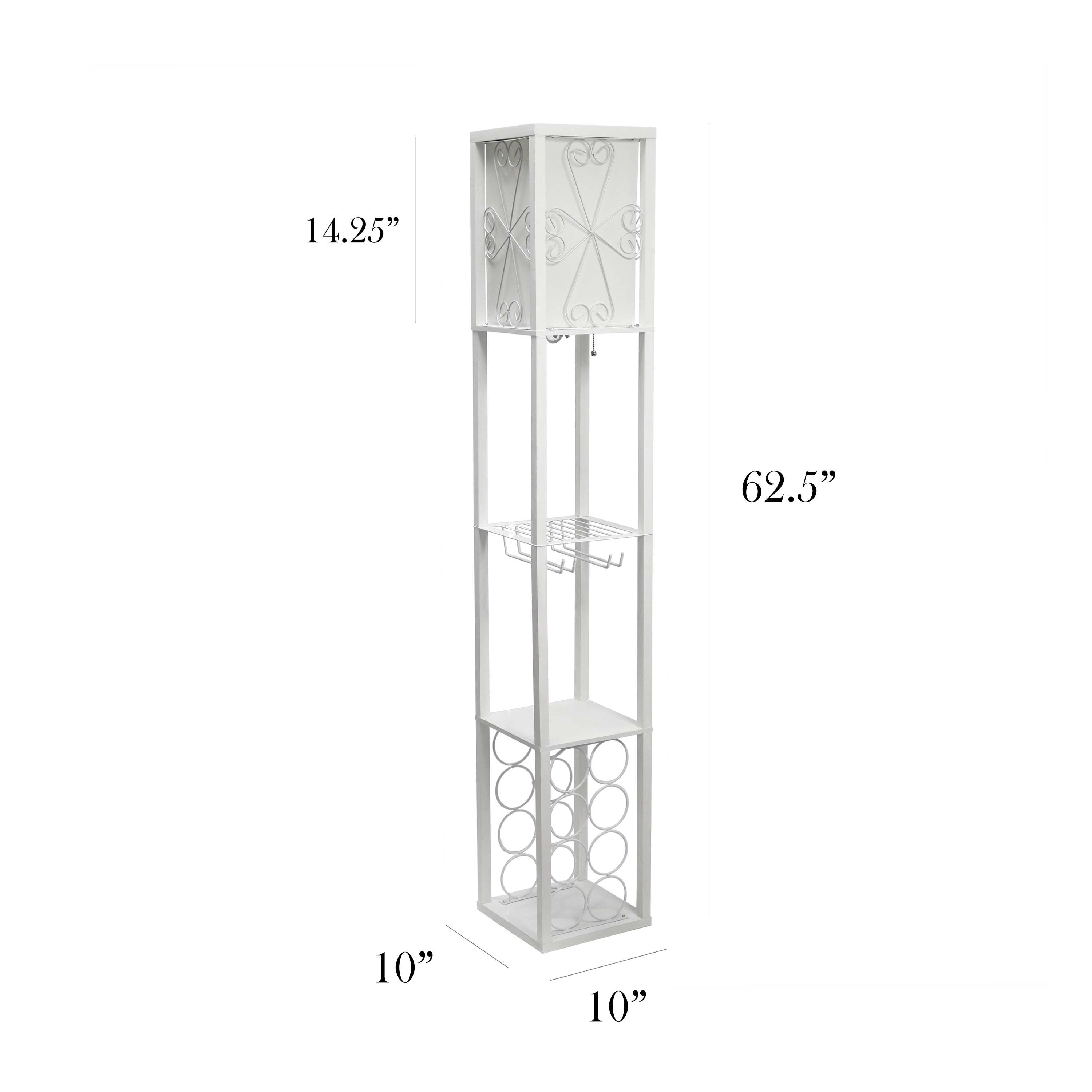 Simple Designs LF1015-WHT-LB floorlamps - View #3