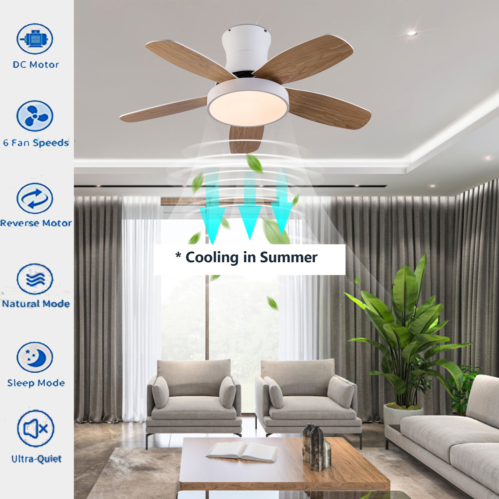Oukaning JZUCOD2E99HCX Ceiling-Fans - View #10