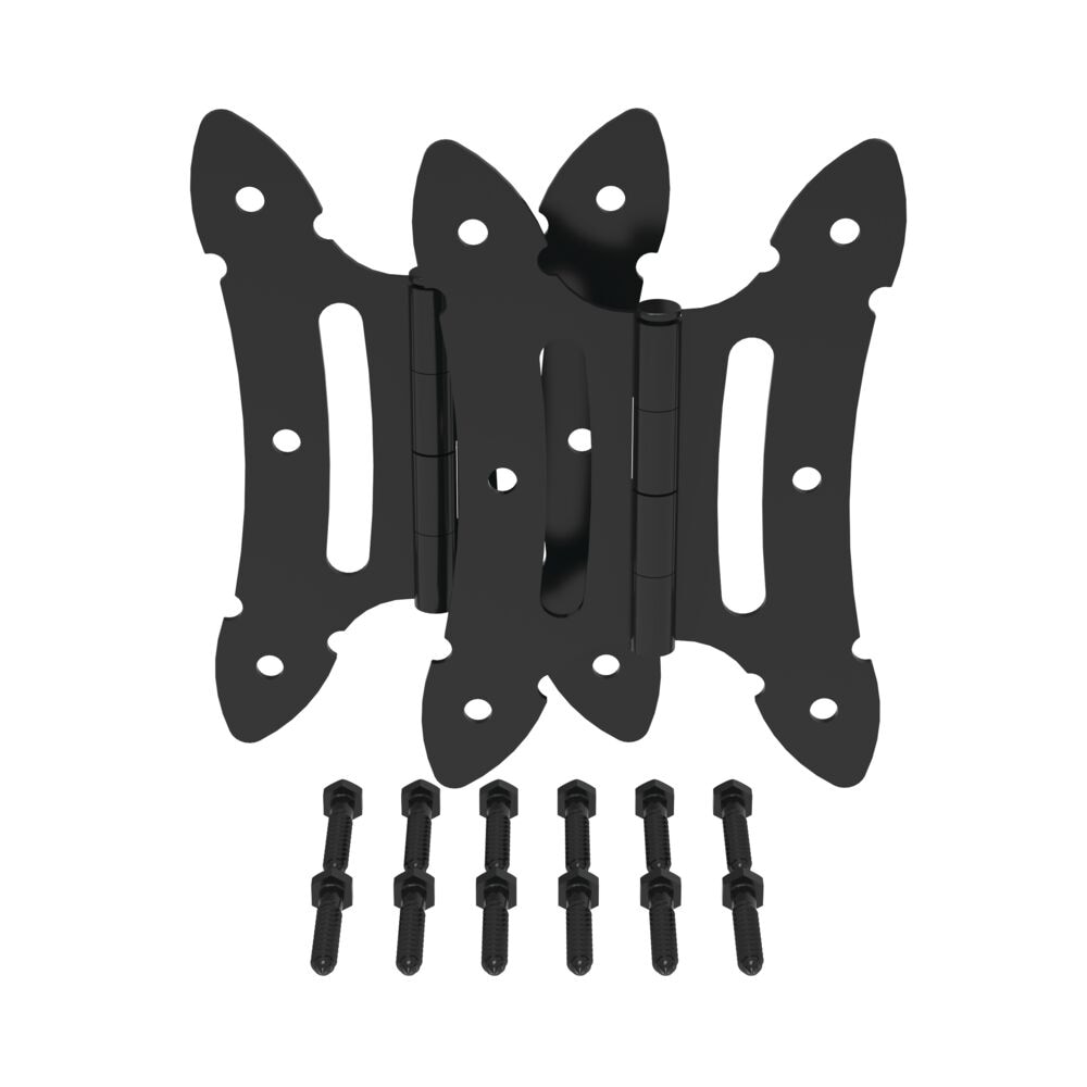 Barrette Outdoor Living Standard 2-Pack 1/2-in Black Gate Hinge in the ...