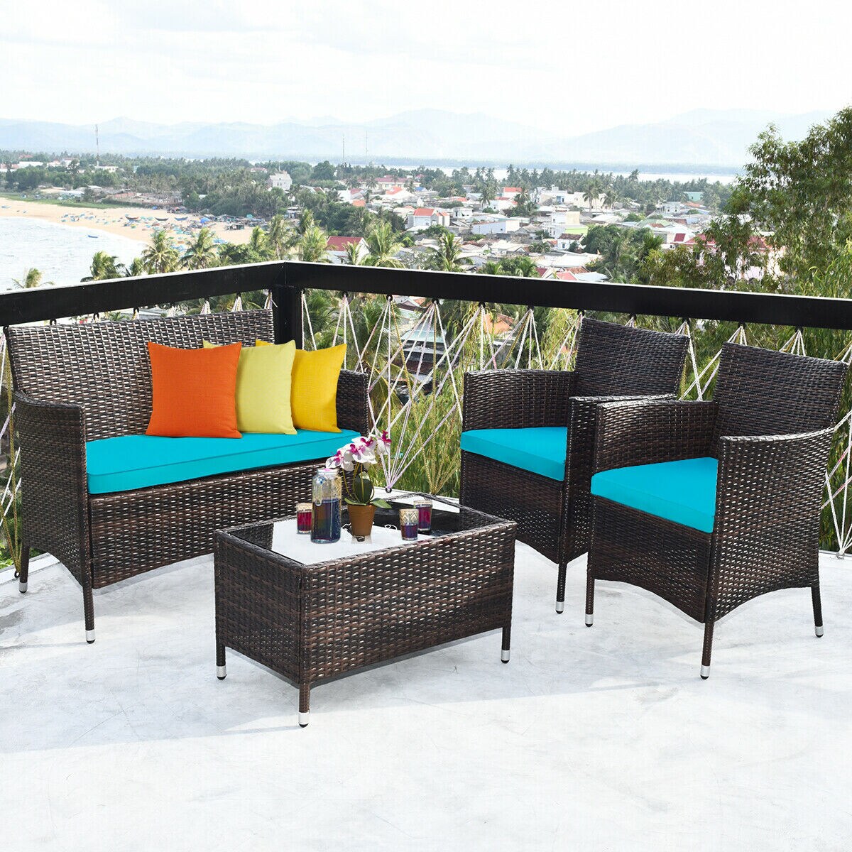WELLFOR CTU-TW13-4 Patio-Conversation-Sets - View #8
