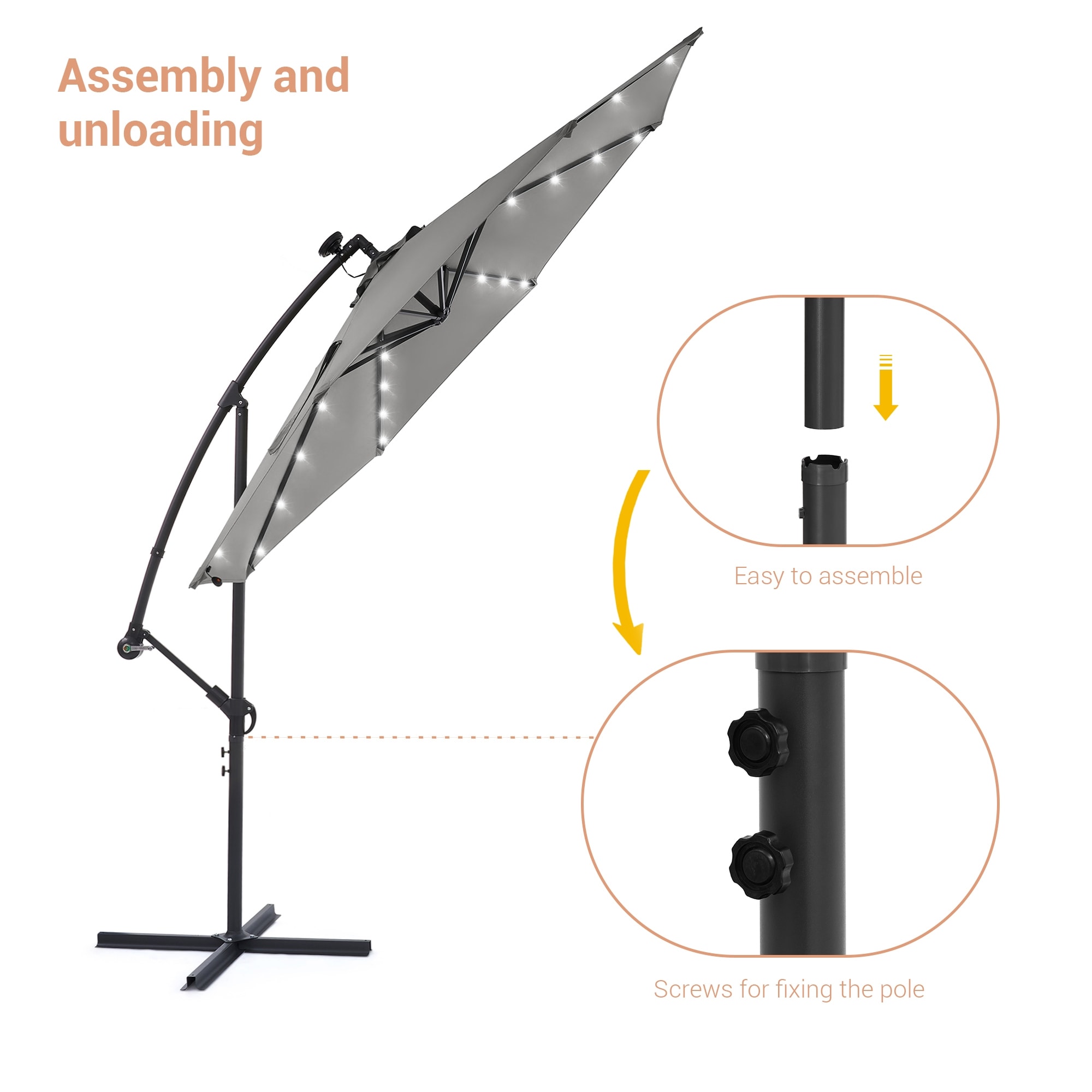 ACEGOSES LW-ROF-34G-LED Umbrellas-2 - View #3