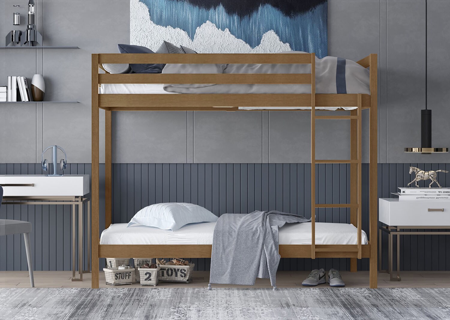 ChaletPosh C246TTBB-LOK-WD Bunk-Beds - View #2