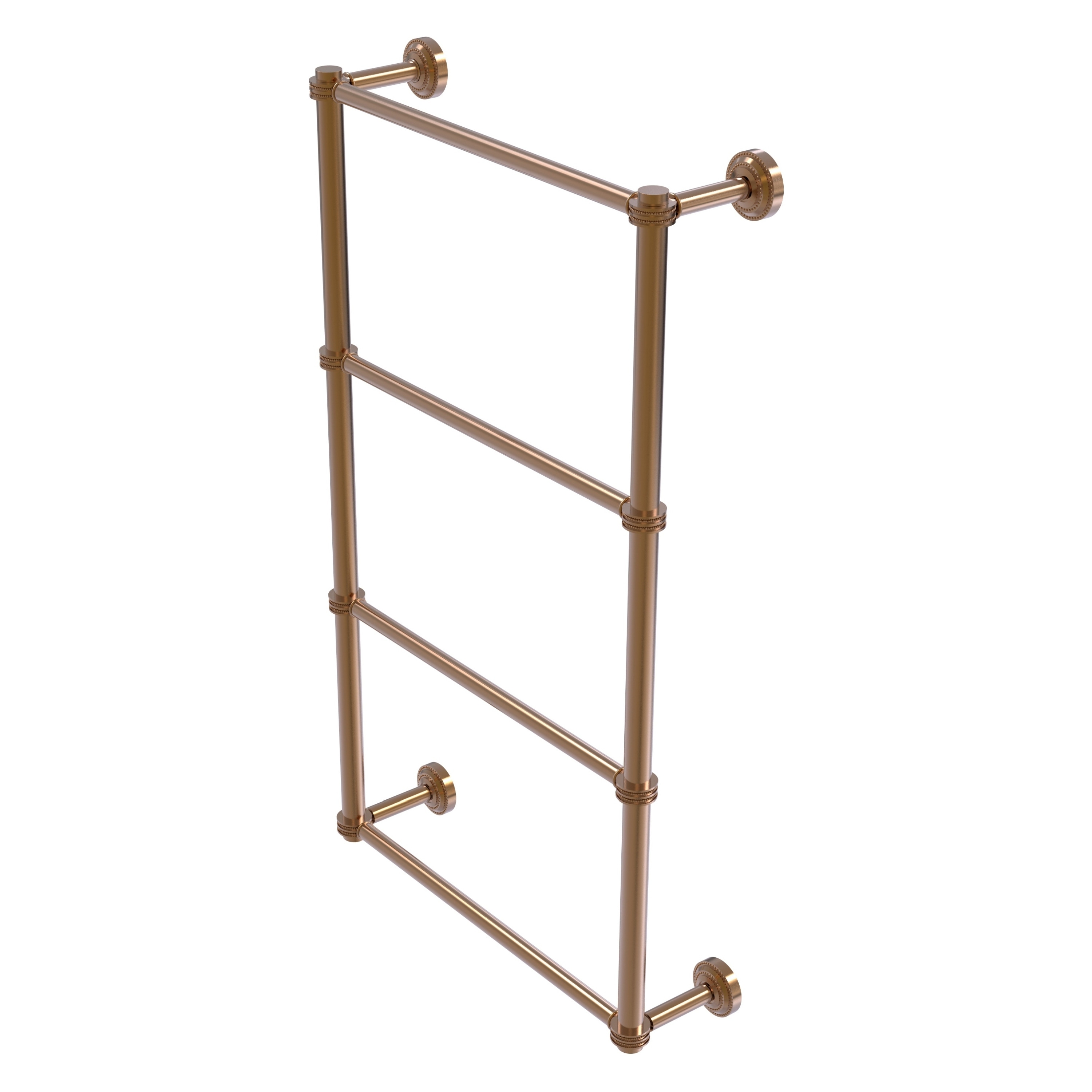 Allied Brass DT-28D-30-BBR Dottingham 30-in double Brushed Bronze Wall mount 4-tier Towel Bar