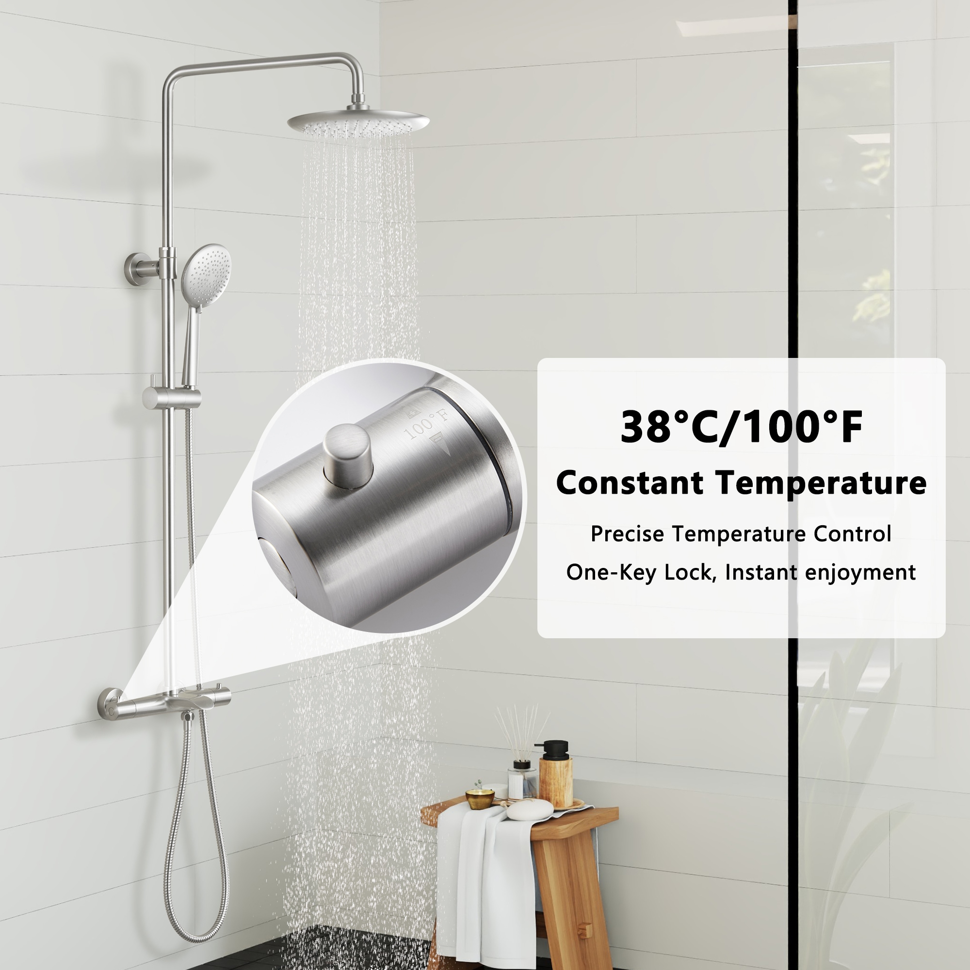CASAINC CS3623-10ORB Showerhead-Bar-Panels - View #8