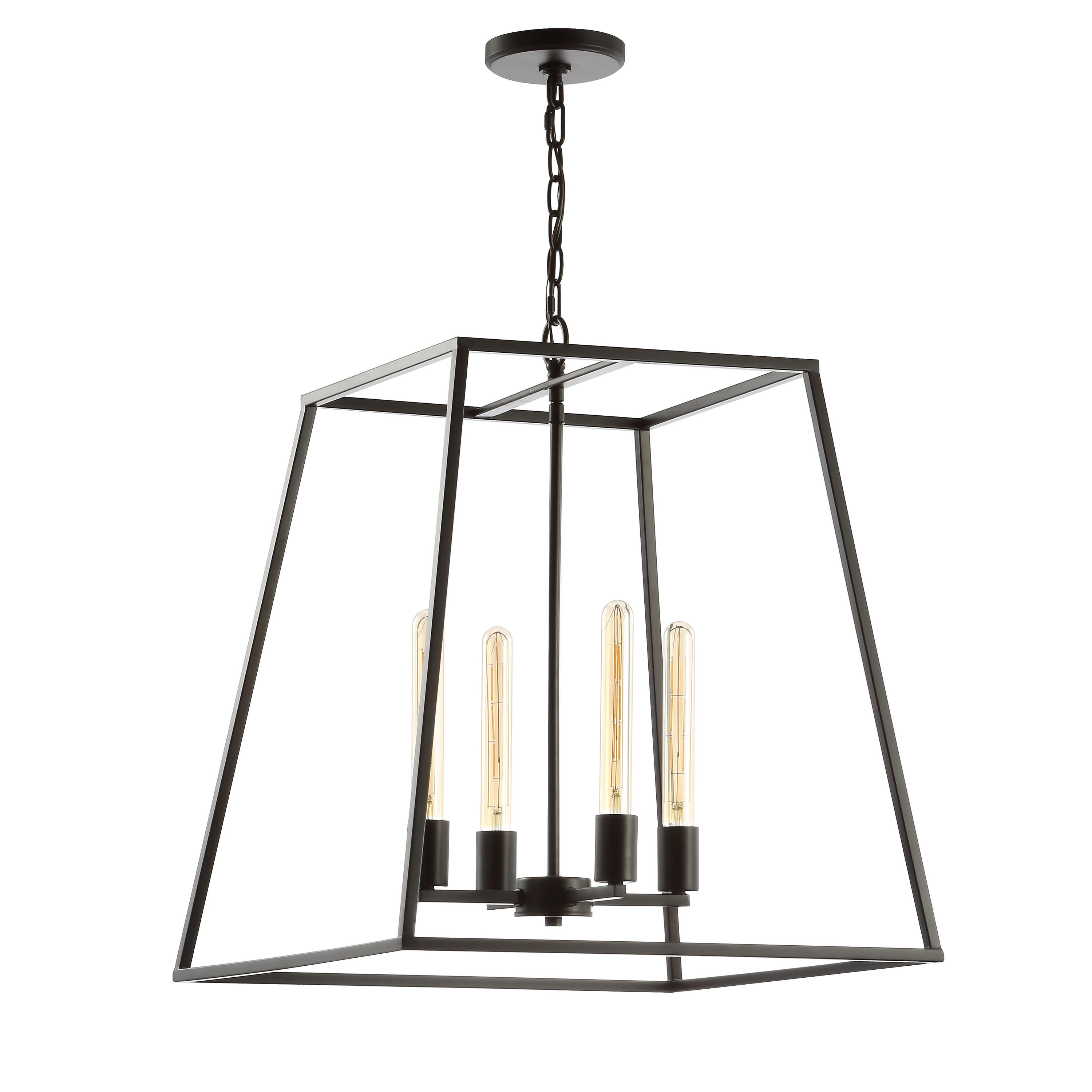Hutson 21" Rustic French Country Cottage Oil-Rubbed Bronze LED Chandelier
