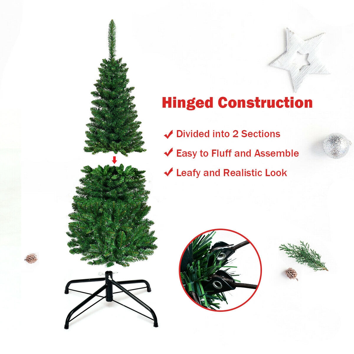 WELLFOR CM-HJY-22073 Artificial-Christmas-Trees - View #6