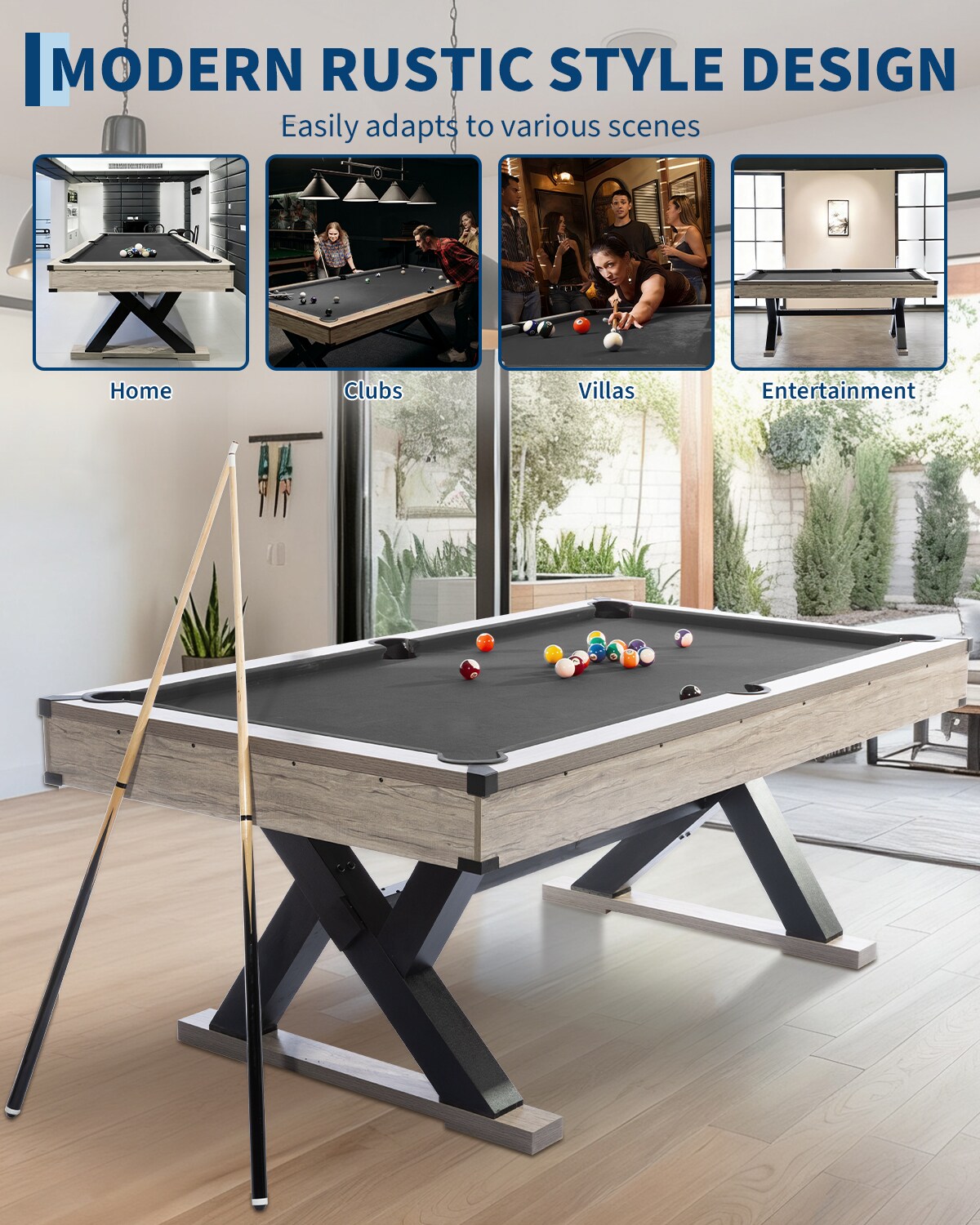 GarveeLife C3H-NEWQR8-O20URY Pool-Table - View #7