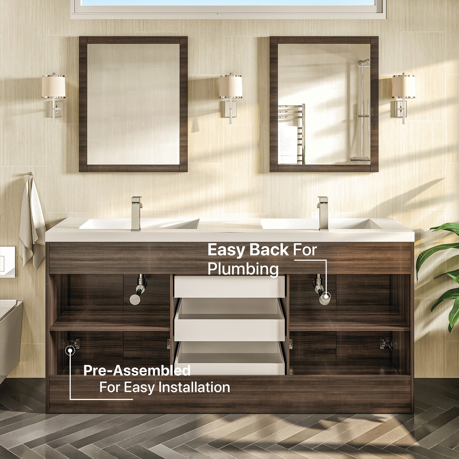 Eviva EVVN1500-8-60GOK Bath-Vanity-Combo - View #6