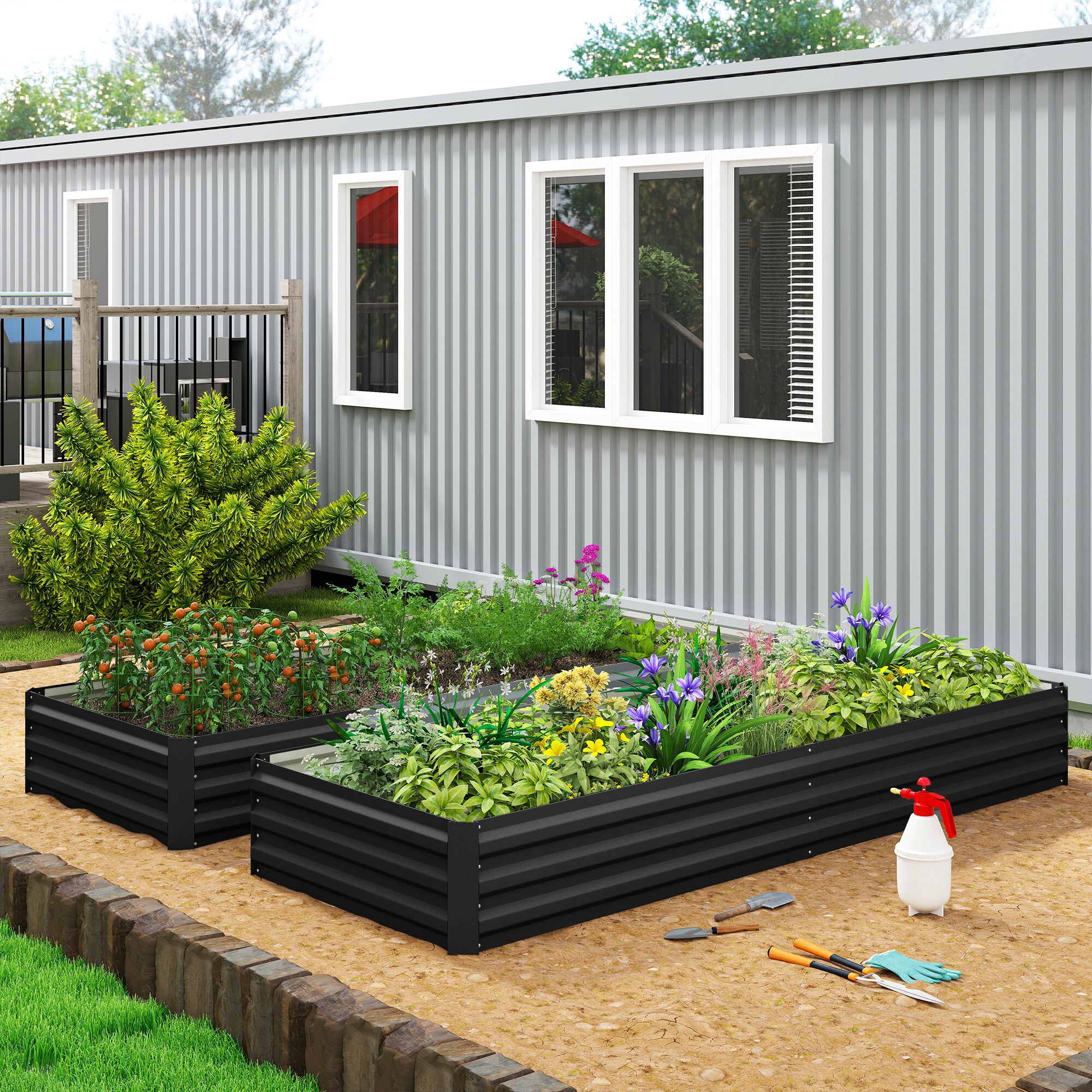 Outsunny 845-518V00BK Raised-Garden-Beds - View #4