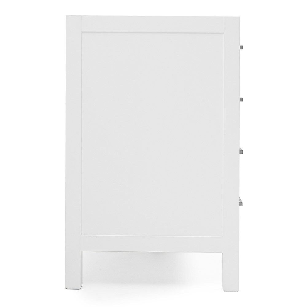ARIEL Cambridge 42-in White Bathroom Vanity Base Cabinet without Top in ...