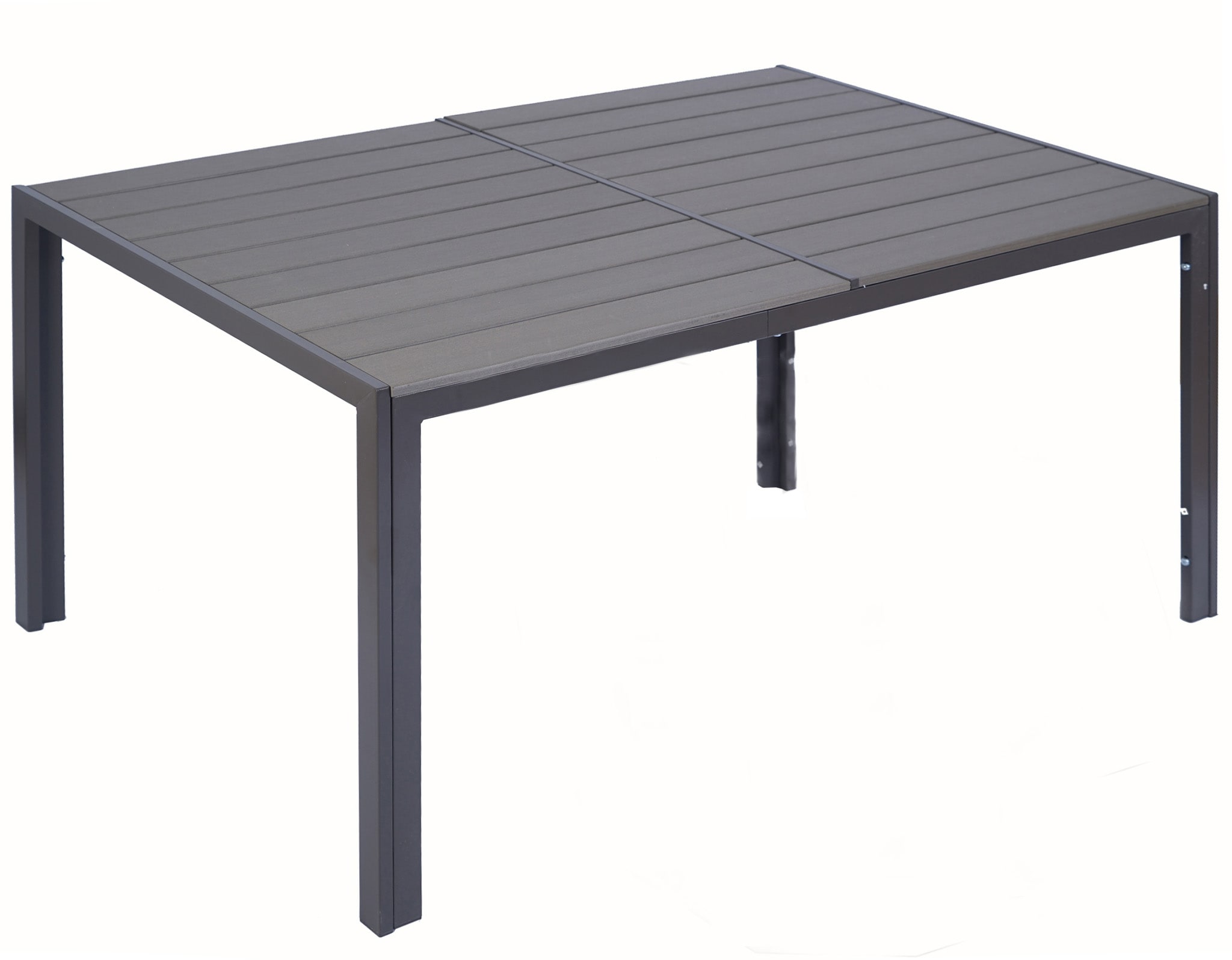 Kozyard KZT111BR Patio Tables Square Outdoor Dining Table 35.6-in W x 58.9-in L