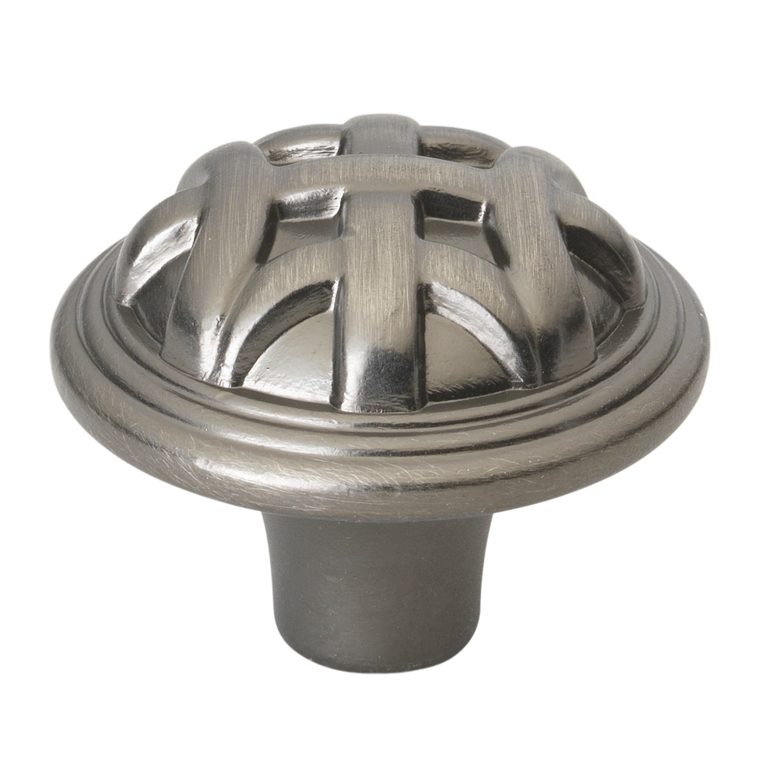 GlideRite Hardware 82115-P-10 1-1/4 in. Round Braided Cabinet Knob - 10 Pack