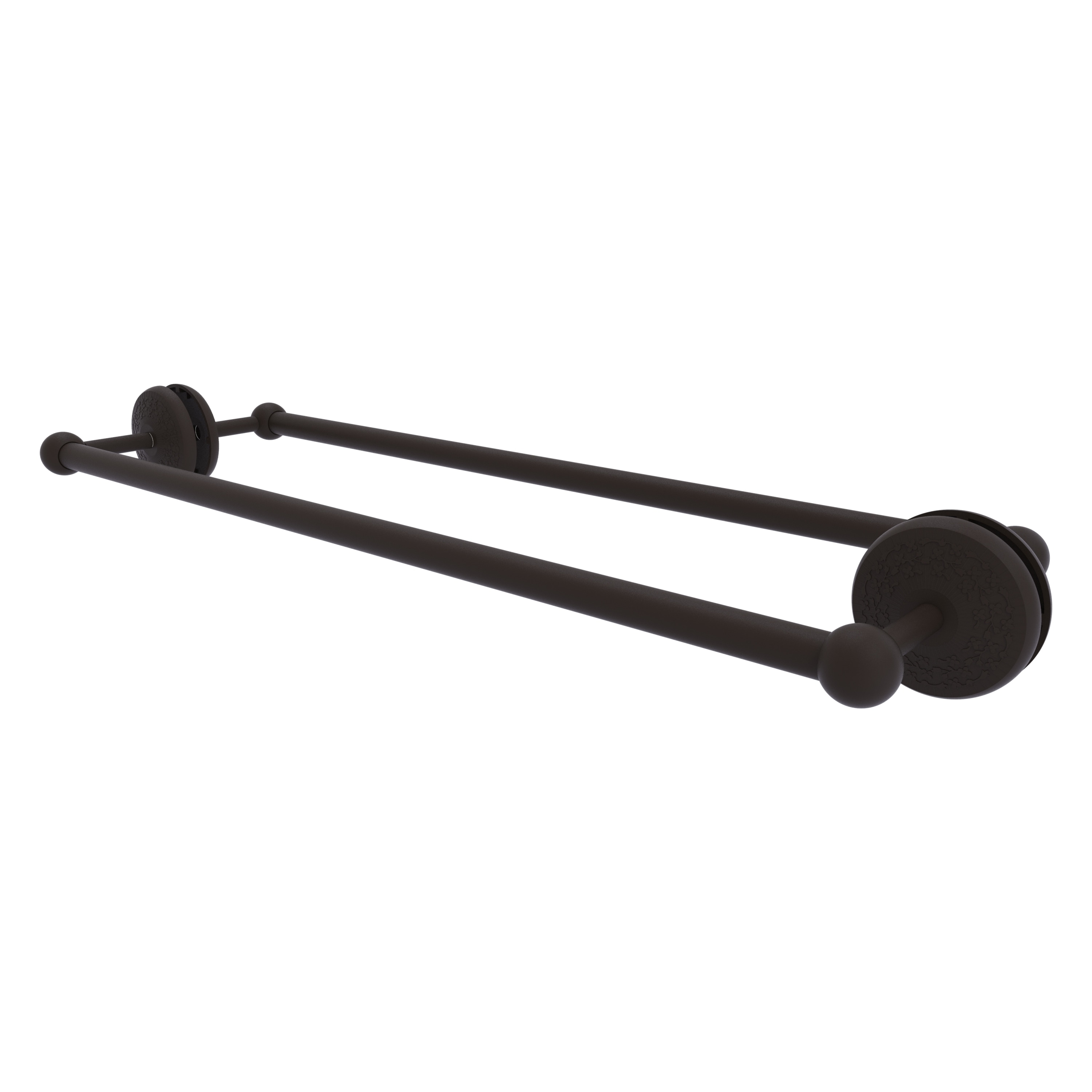 Allied Brass MC-41-BB-24-ORB Monte Carlo 24-in double Oil-rubbed bronze Wall mount Double Towel Bar