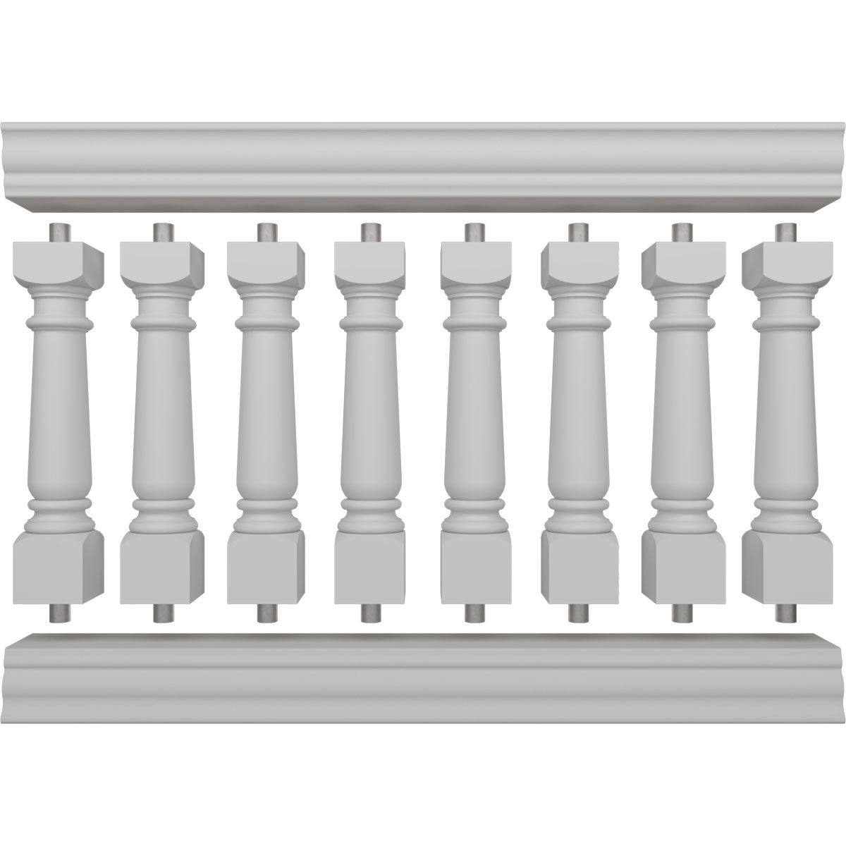 Ekena Millwork BALK40X060WED railings - View #5