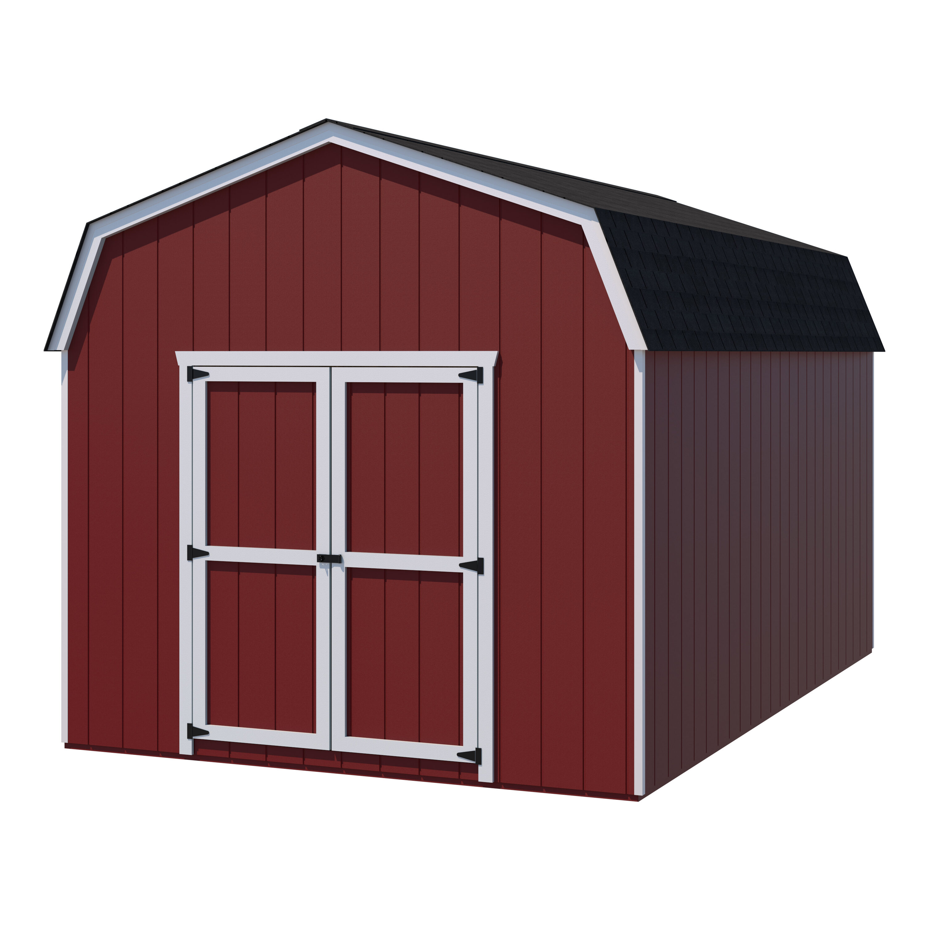 Little Cottage Company Value Gambrel 8-ft x 10-ft Wood Storage Shed at