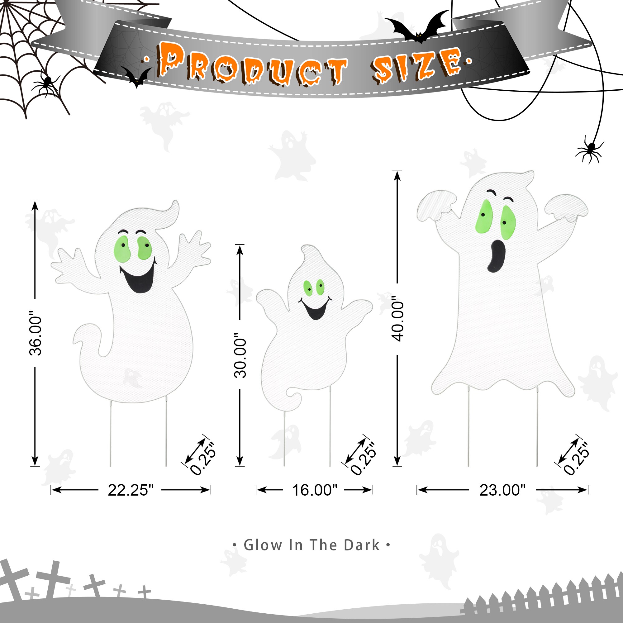 Glitzhome 2030200010 Outdoor-Halloween-Decor - View #6