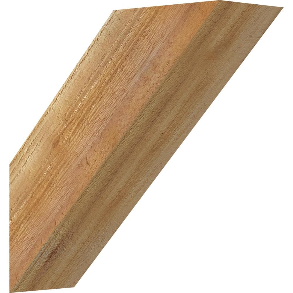 Ekena Millwork BRC04X12X12TRA00RWR 4-in x 12-in x 12-in Western Red Cedar Unfinished Wood Traditional Rough Sawn Knee Brace