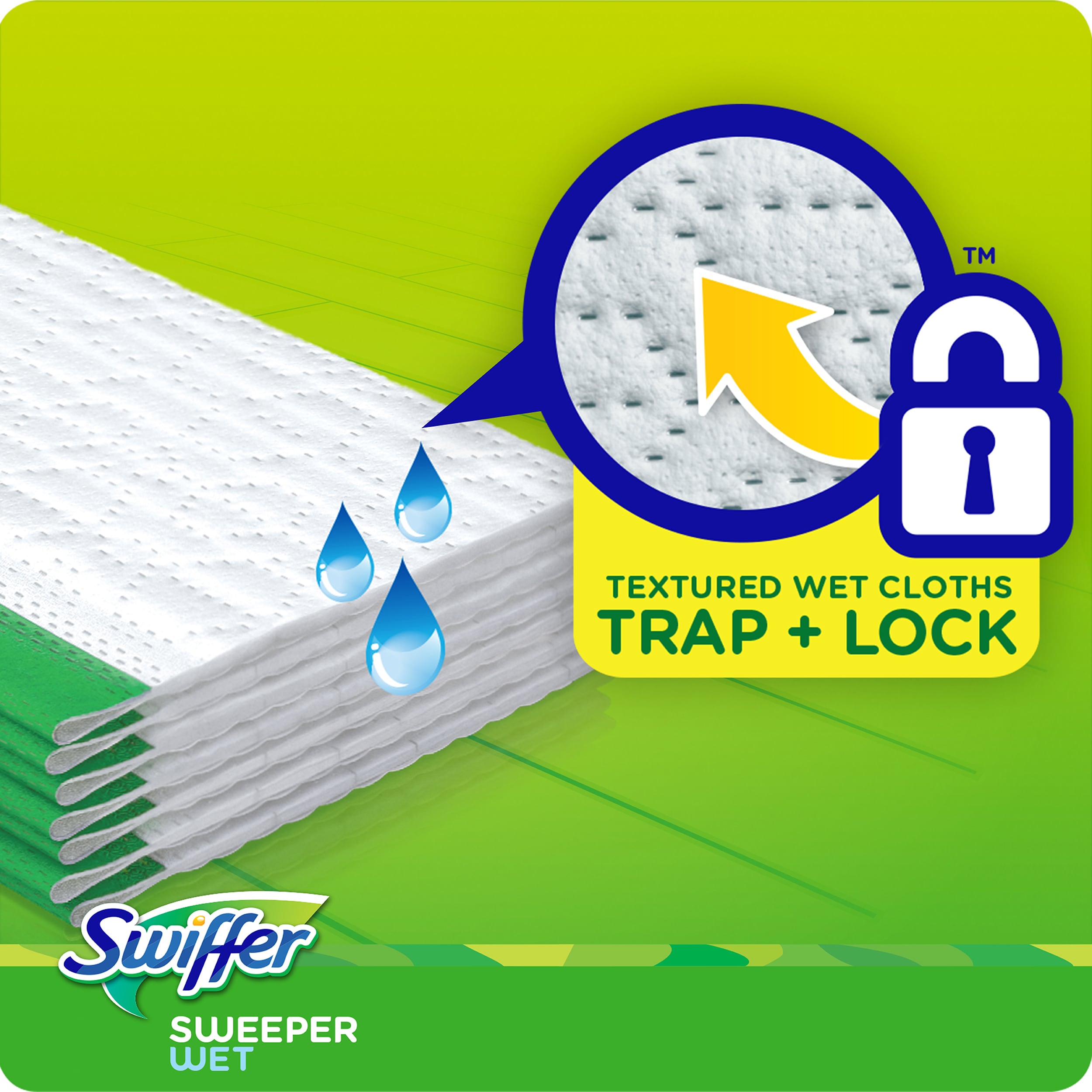 Swiffer® Sweeper 75588 Disposable Wet Mopping Pads with Open Window Fresh  Scent 24 Count - 6/Case