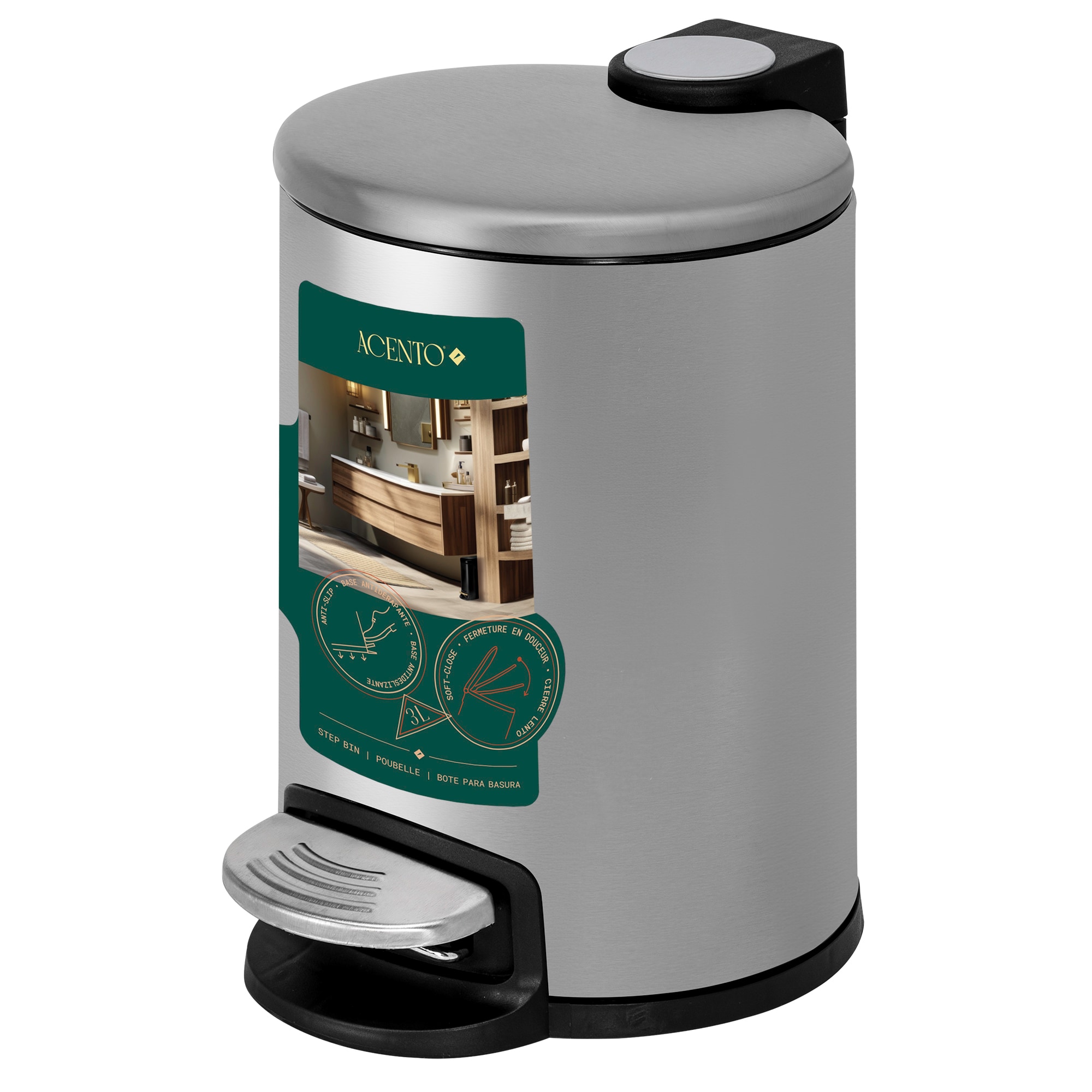 ACENTO WB430BST wastebaskets - View #2