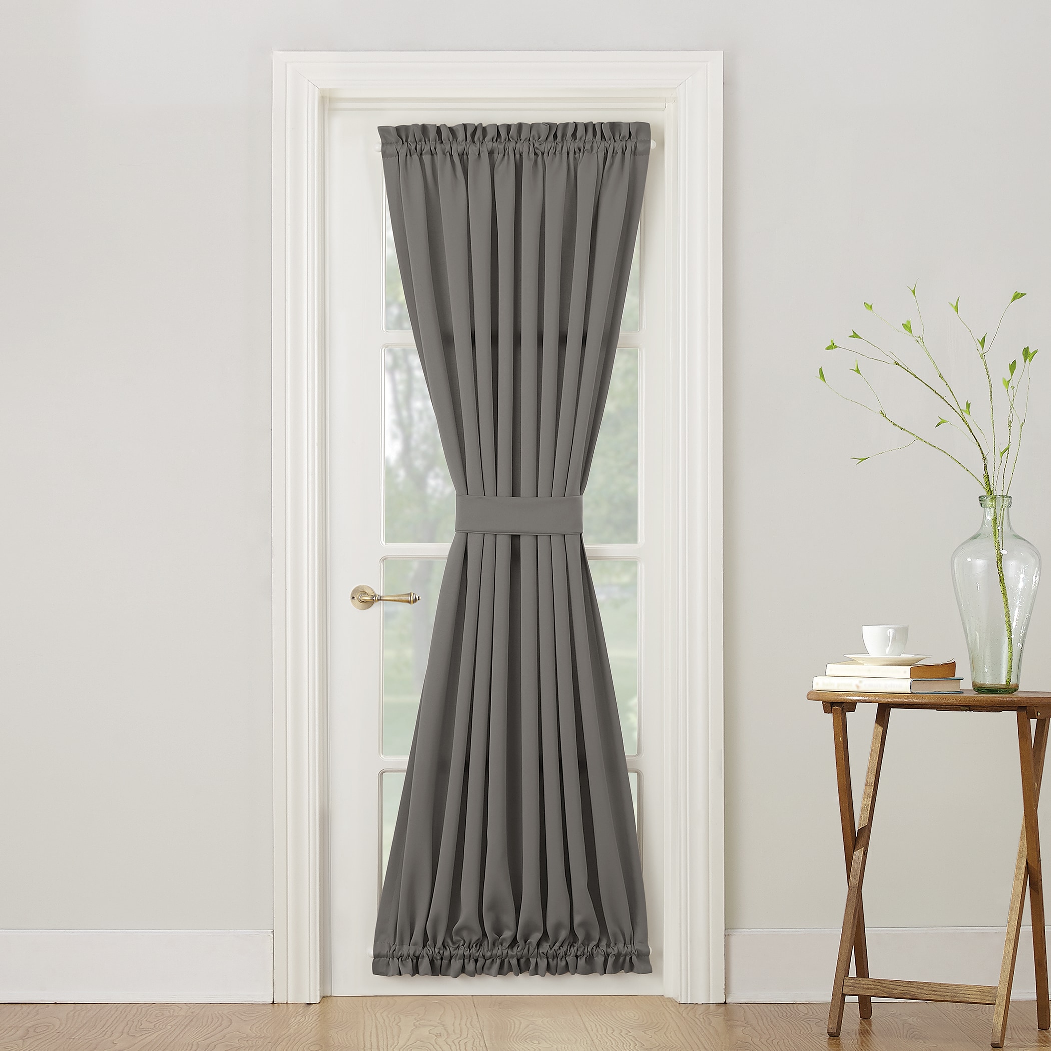 Sun Zero 53321 72-Inches Steel Room darkening Interlined Rod pocket Single curtain panel