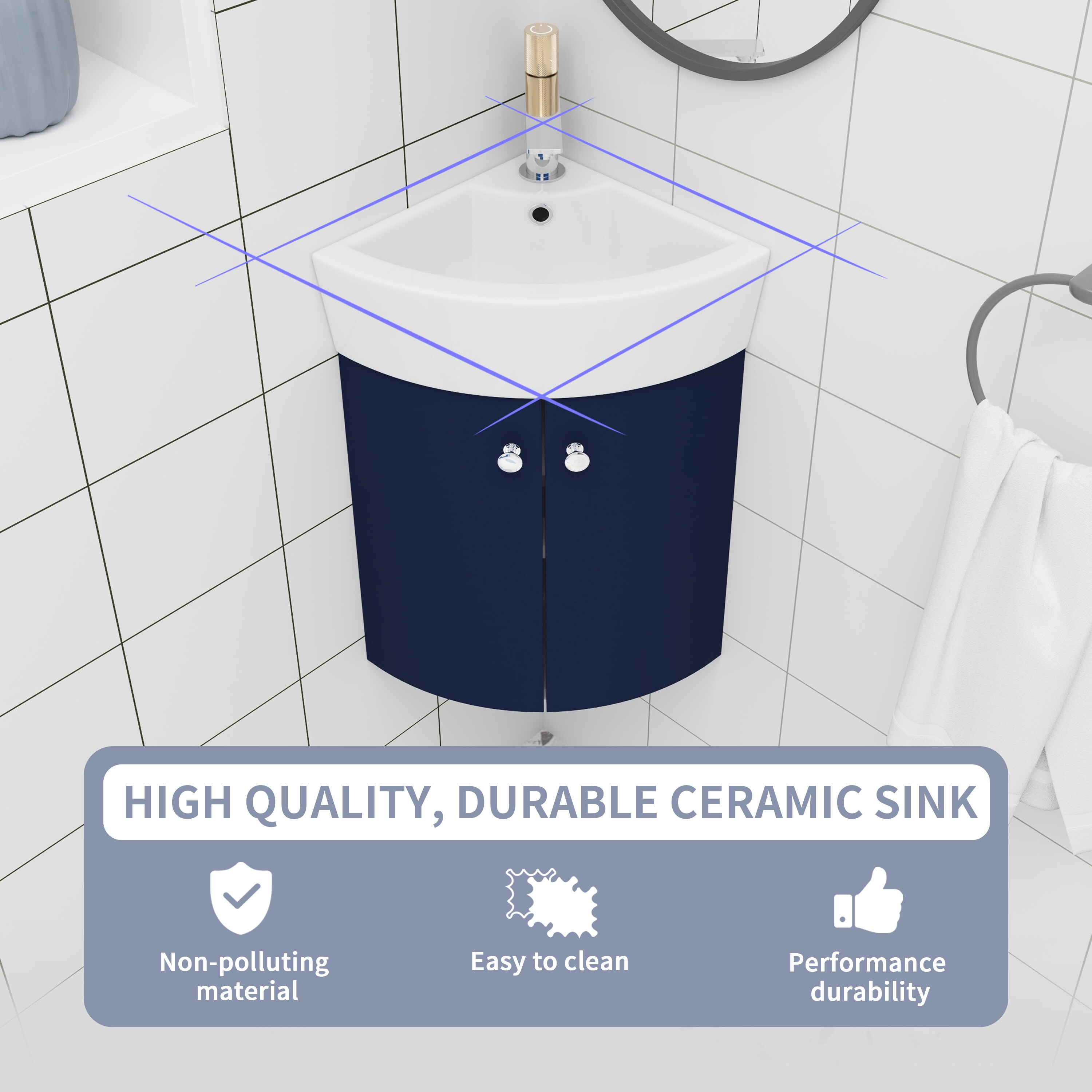 WELLFOR GLEM-70002 Bath-Vanity-Combo - View #7