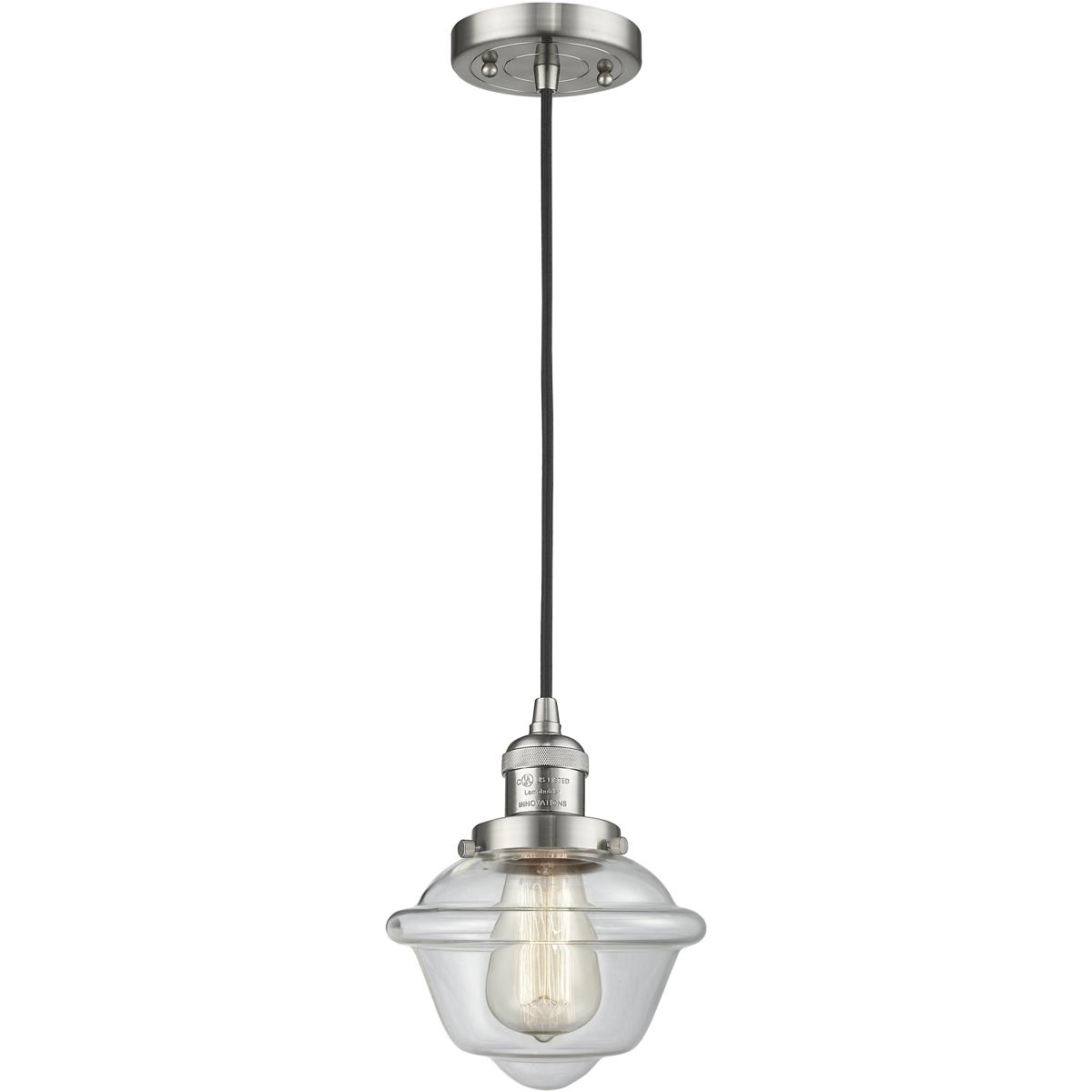 Innovations Lighting 1354277 201C-SN-G532-LED Franklin Restoration Oxford Mini Pendant