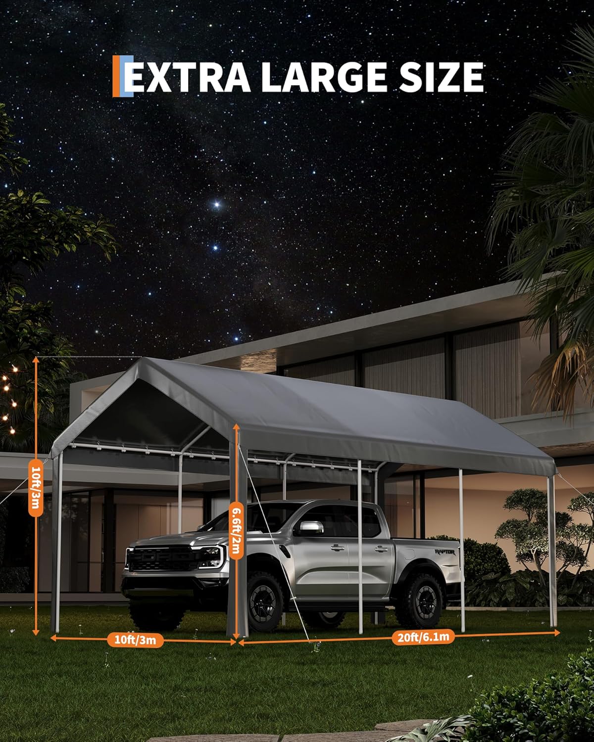 IdealHouse JOEY-ZYW7XQU1HMOR Carport-Covers - View #3