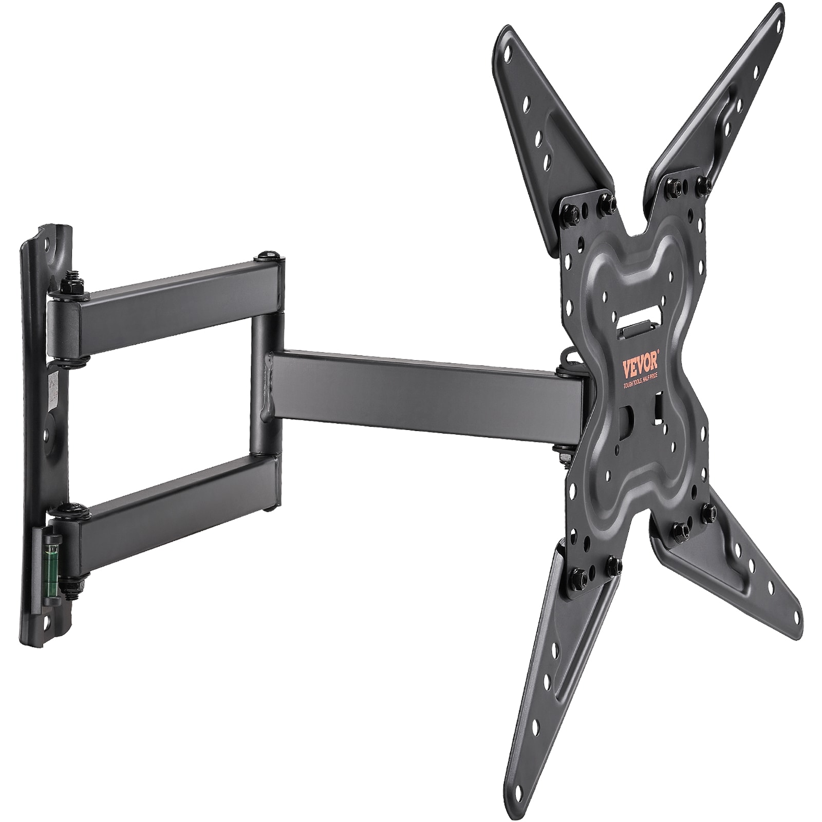 Black Carbon Steel Full Motion Wall TV Mount for 26-55 inch TVs