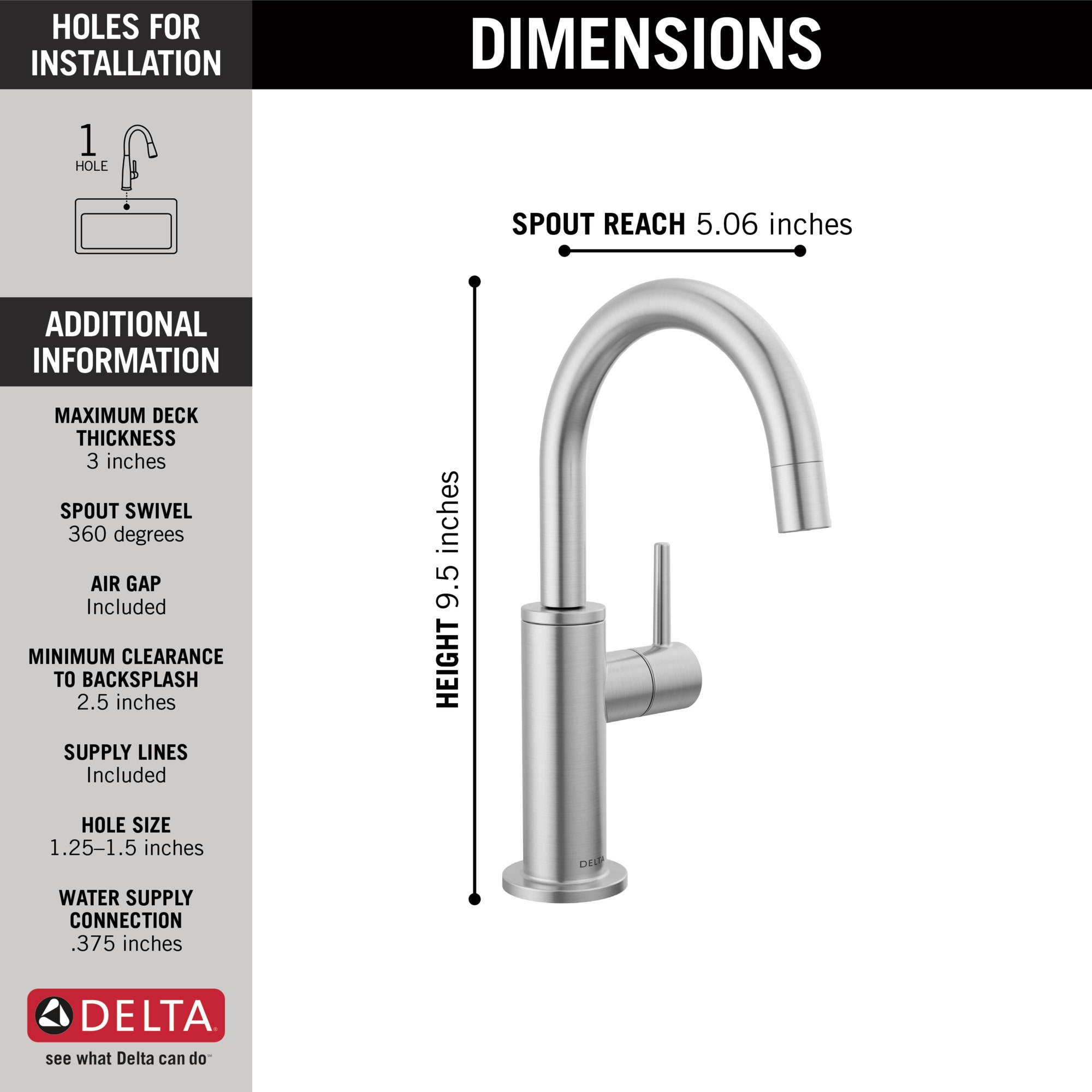 Delta 1930-AR-DST Kitchen-Faucets - View #2