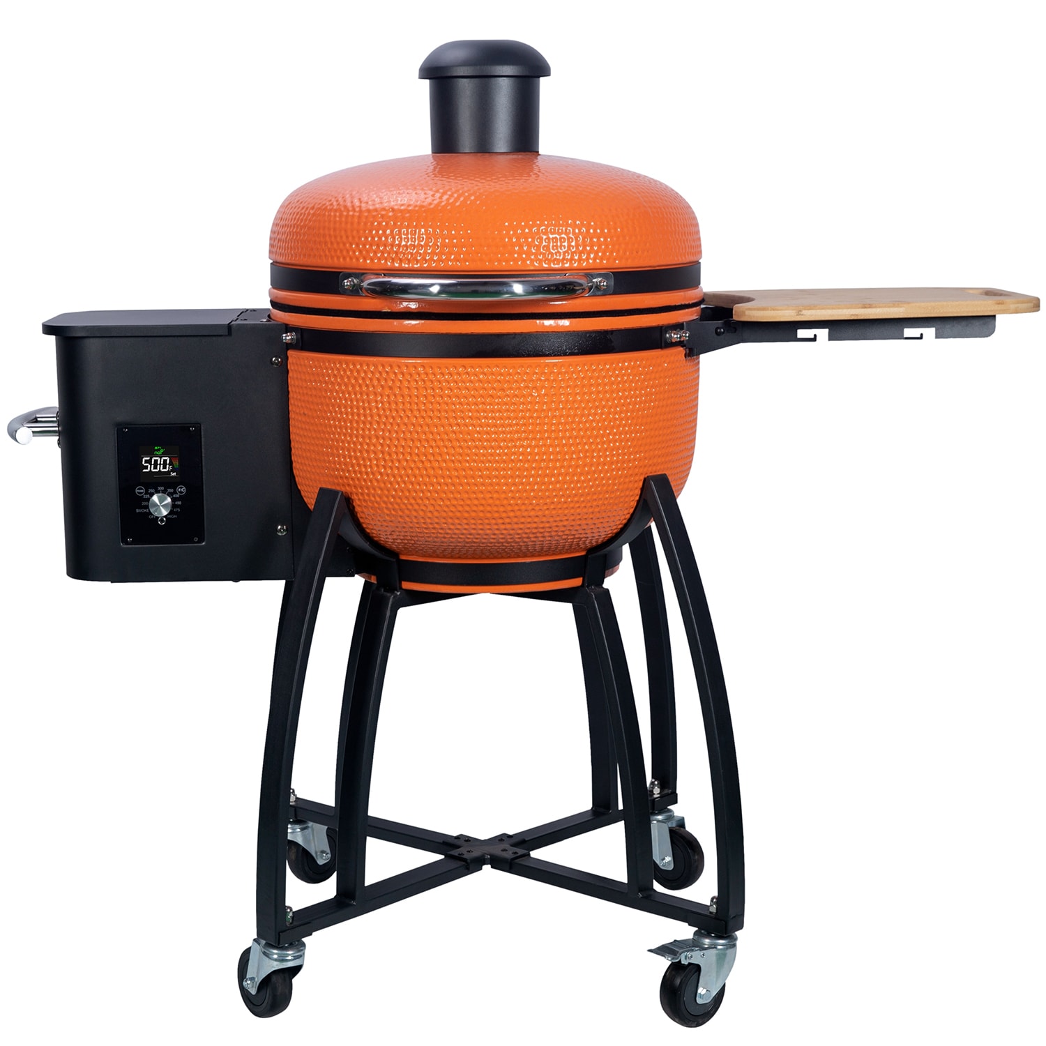 Bybafun Lowe s Exclusive Orange Ceramic Pellet Grill 465 Sq in 4