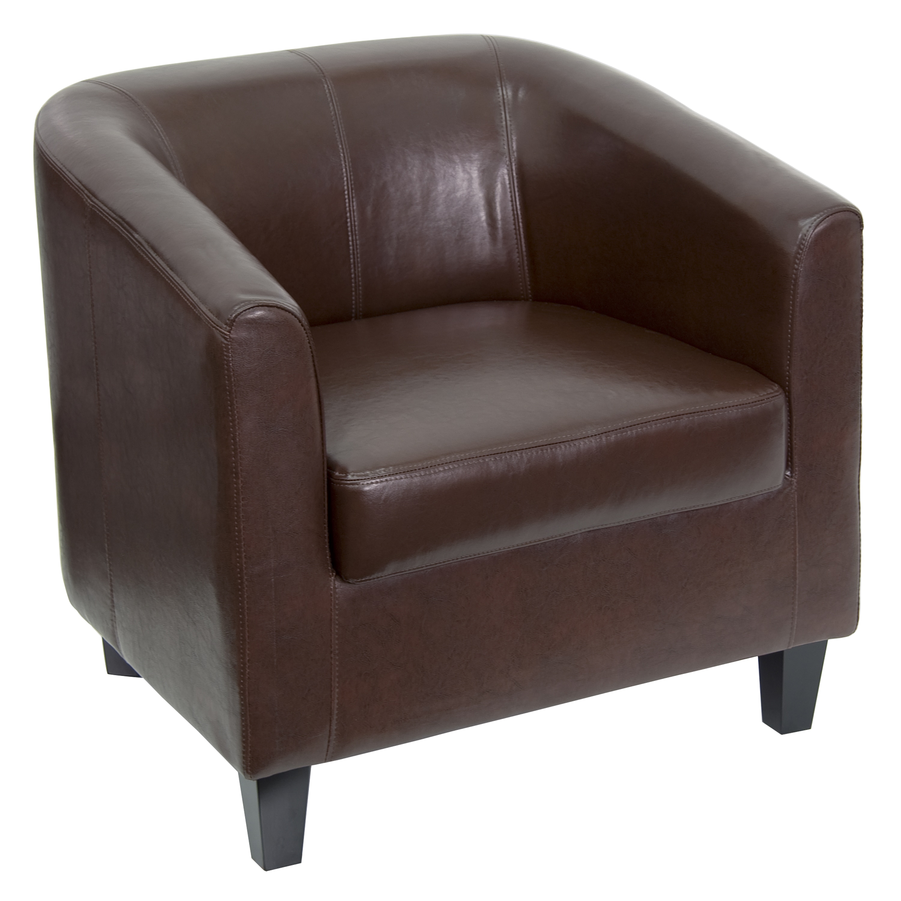 Flash Furniture 847254005760 Modern Brown Faux leather Accent Chair