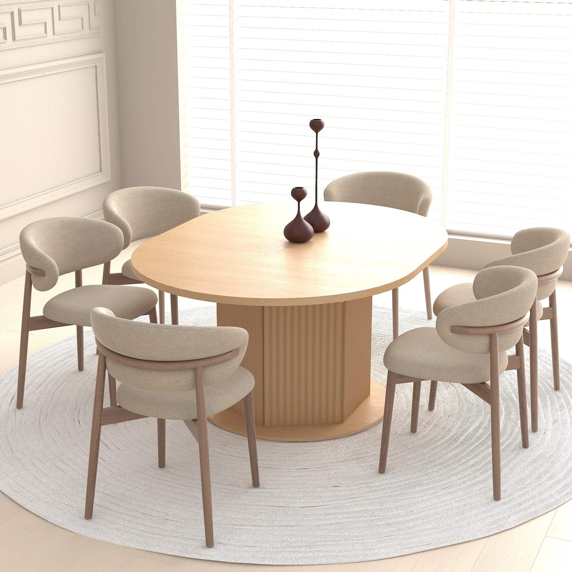 LUXEYARD DS-R-7P296655 Dining-Tables - View #4