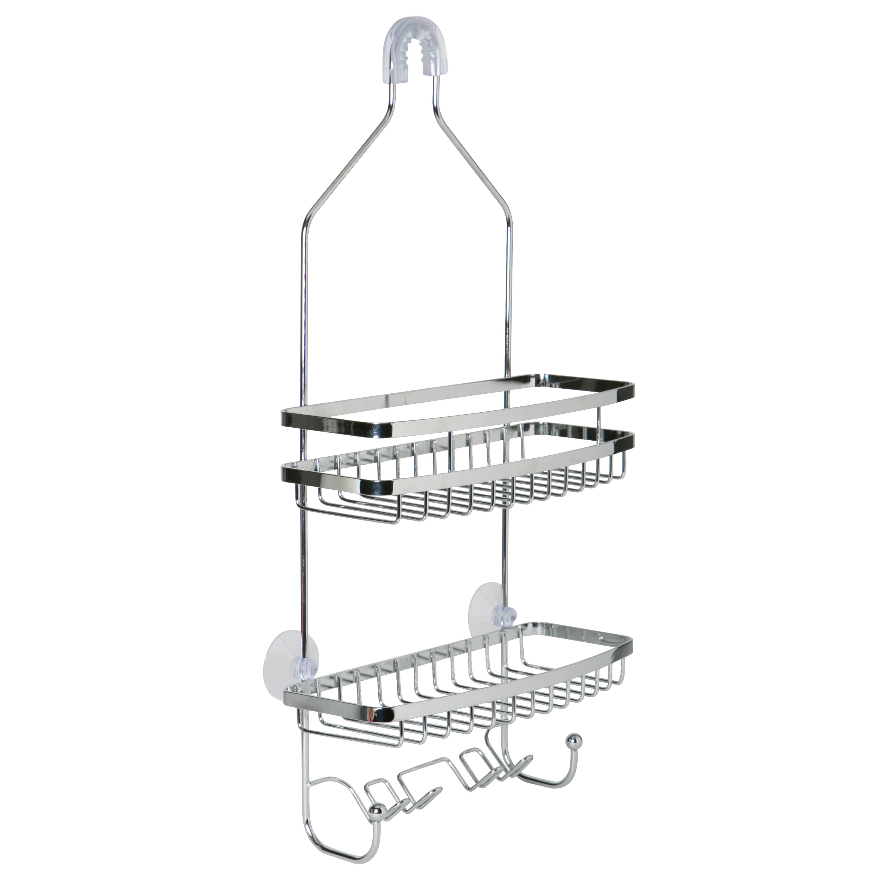 Bath Bliss Chrome Steel 2-Shelf Hanging Shower Caddy 22.4-in x 10.25-in x  4.3-in in the Bathtub & Shower Caddies department at