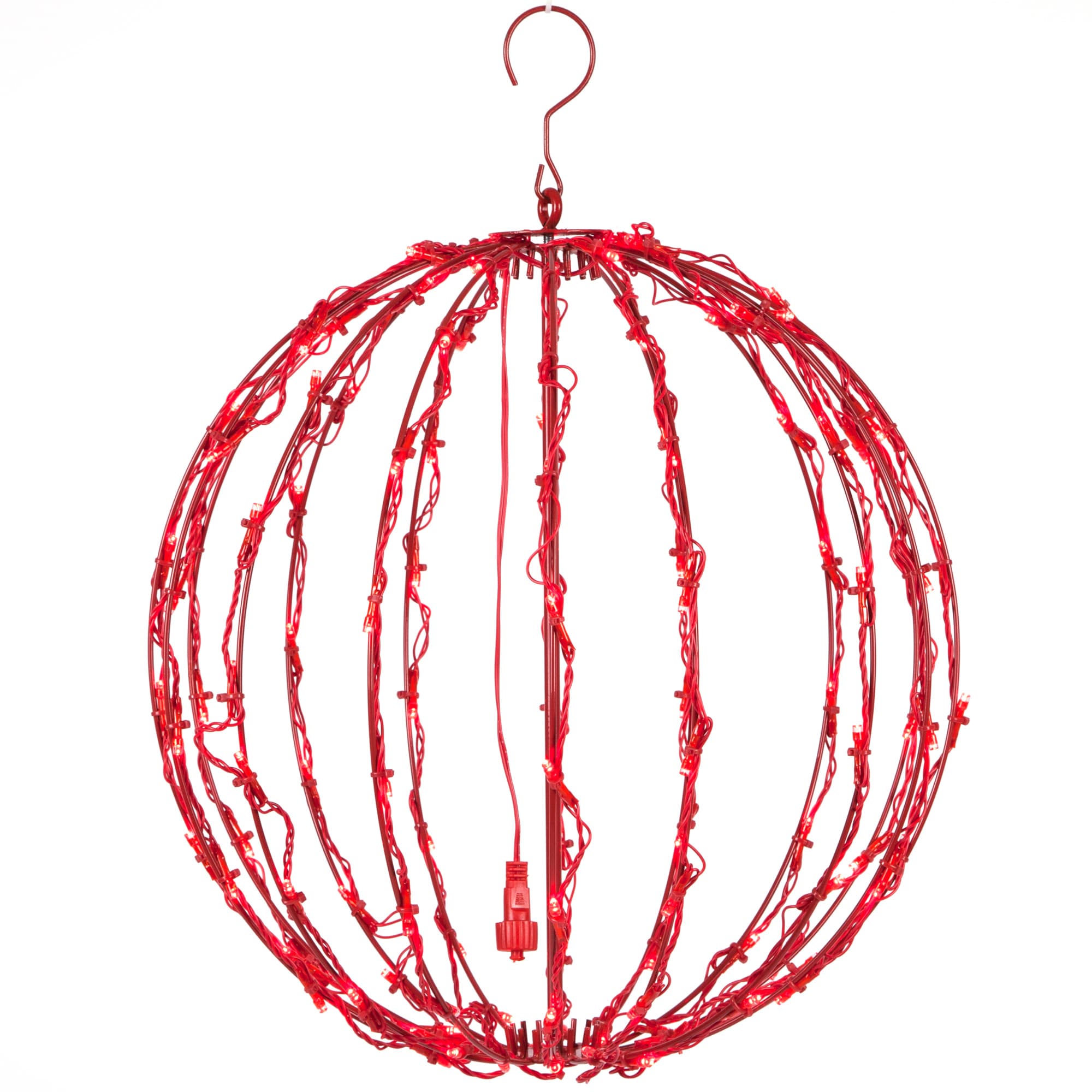 Wintergreen Lighting 76227 16-Inches Hanging Hanging decoration with Red LED Lights