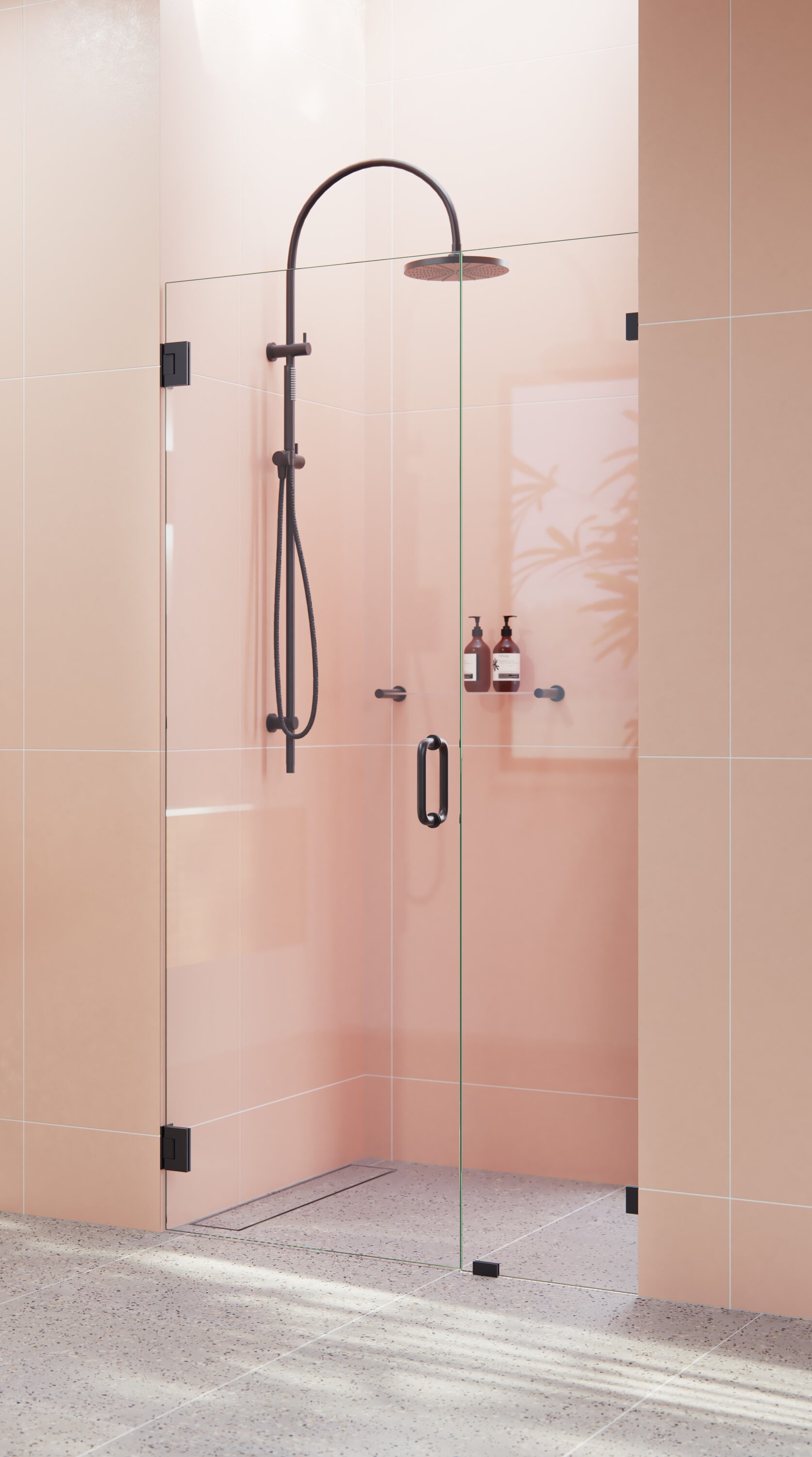 Glass Warehouse GW-WH-42-25-MB Shower-Doors - View #2