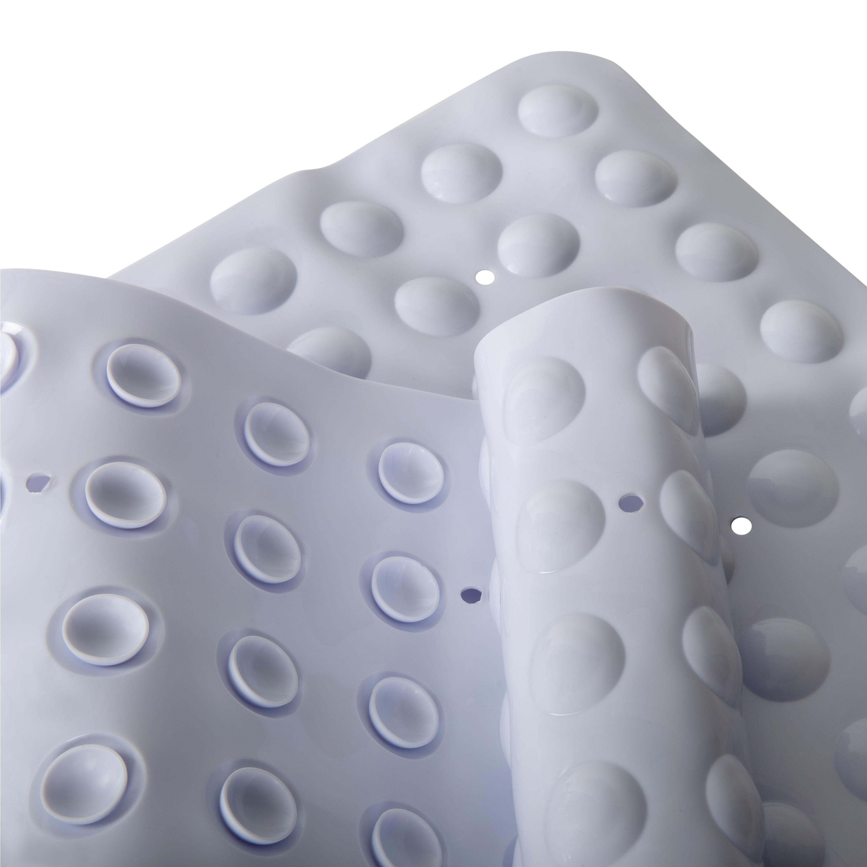 Kenney - White Bubble Microban PVC Bath Mat