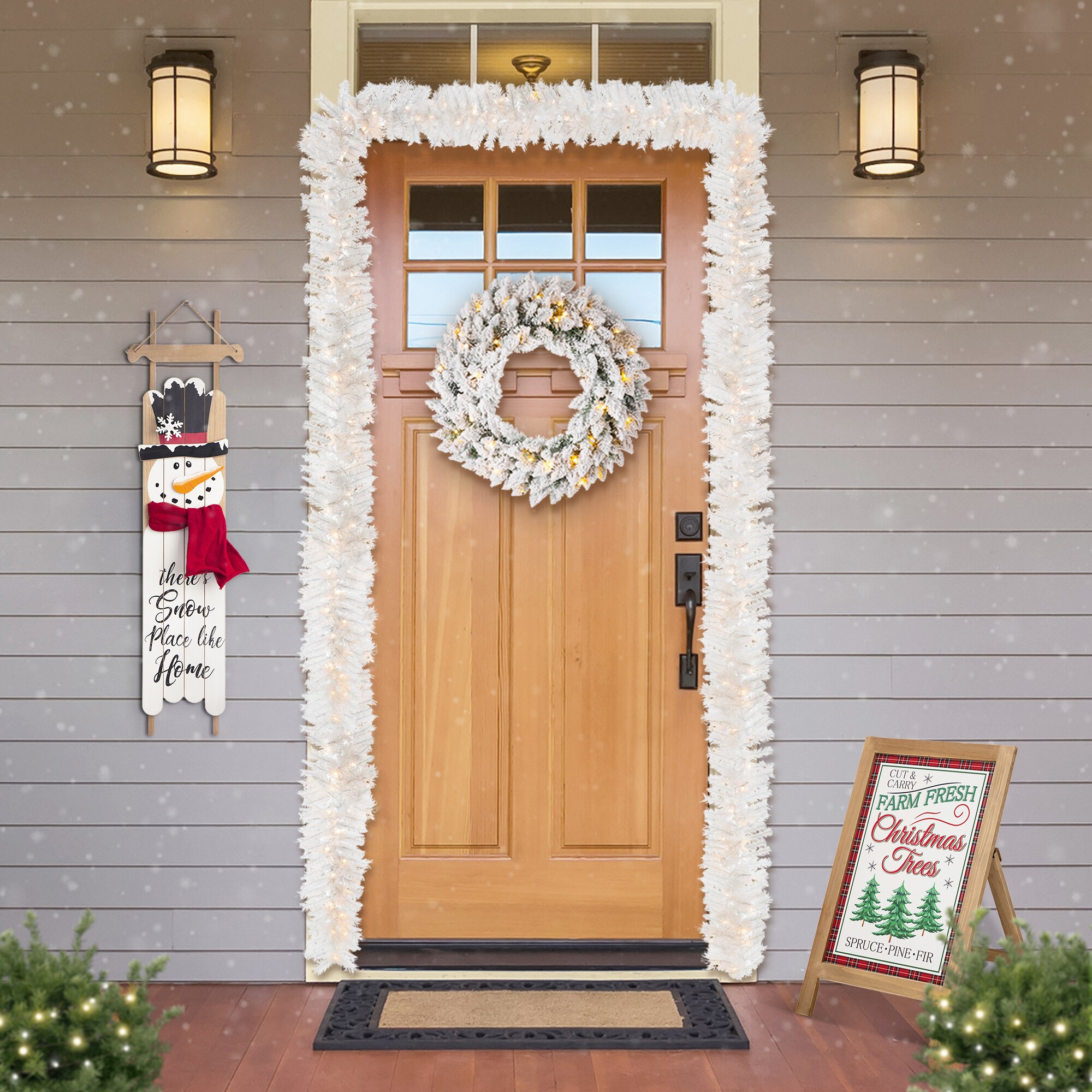 Glitzhome 2016000025 Artificial-Christmas-Garland - View #4