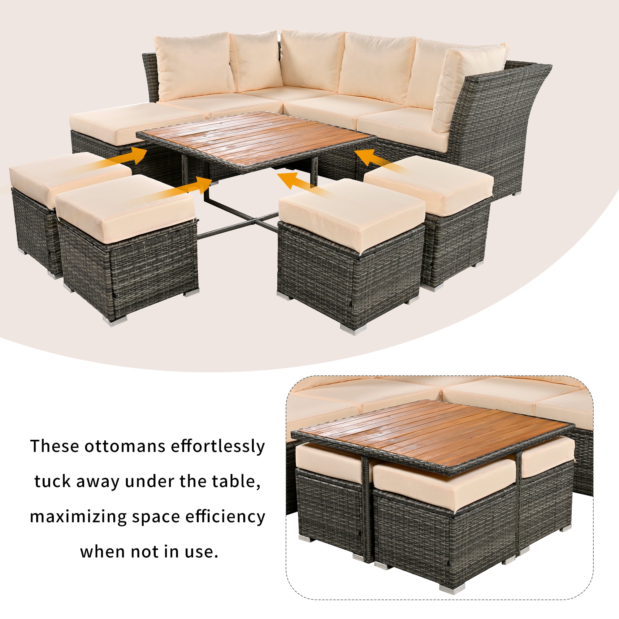 Forclover ALUS-378WH Patio-Conversation-Sets - View #6